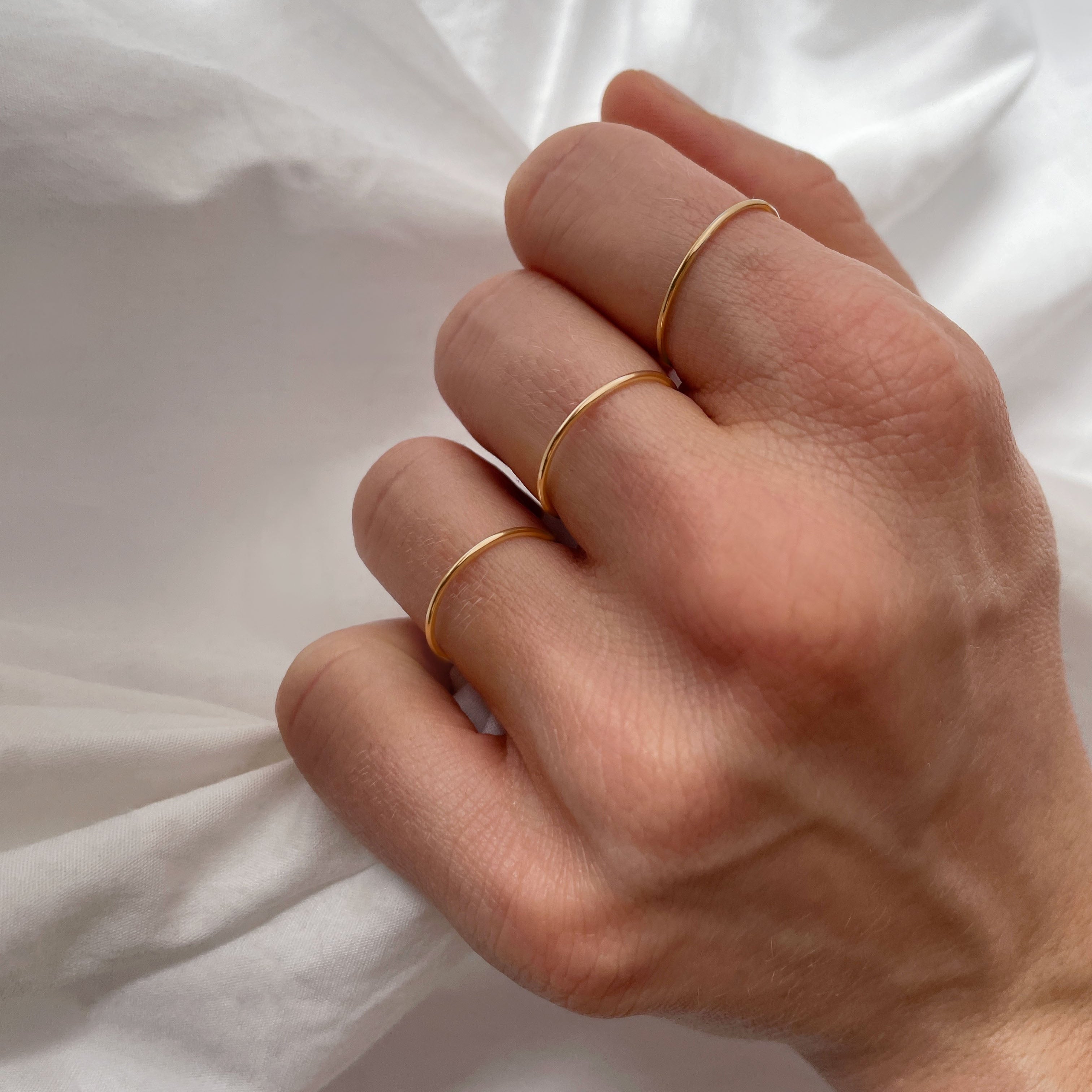 1.0 ring - gold vermeil