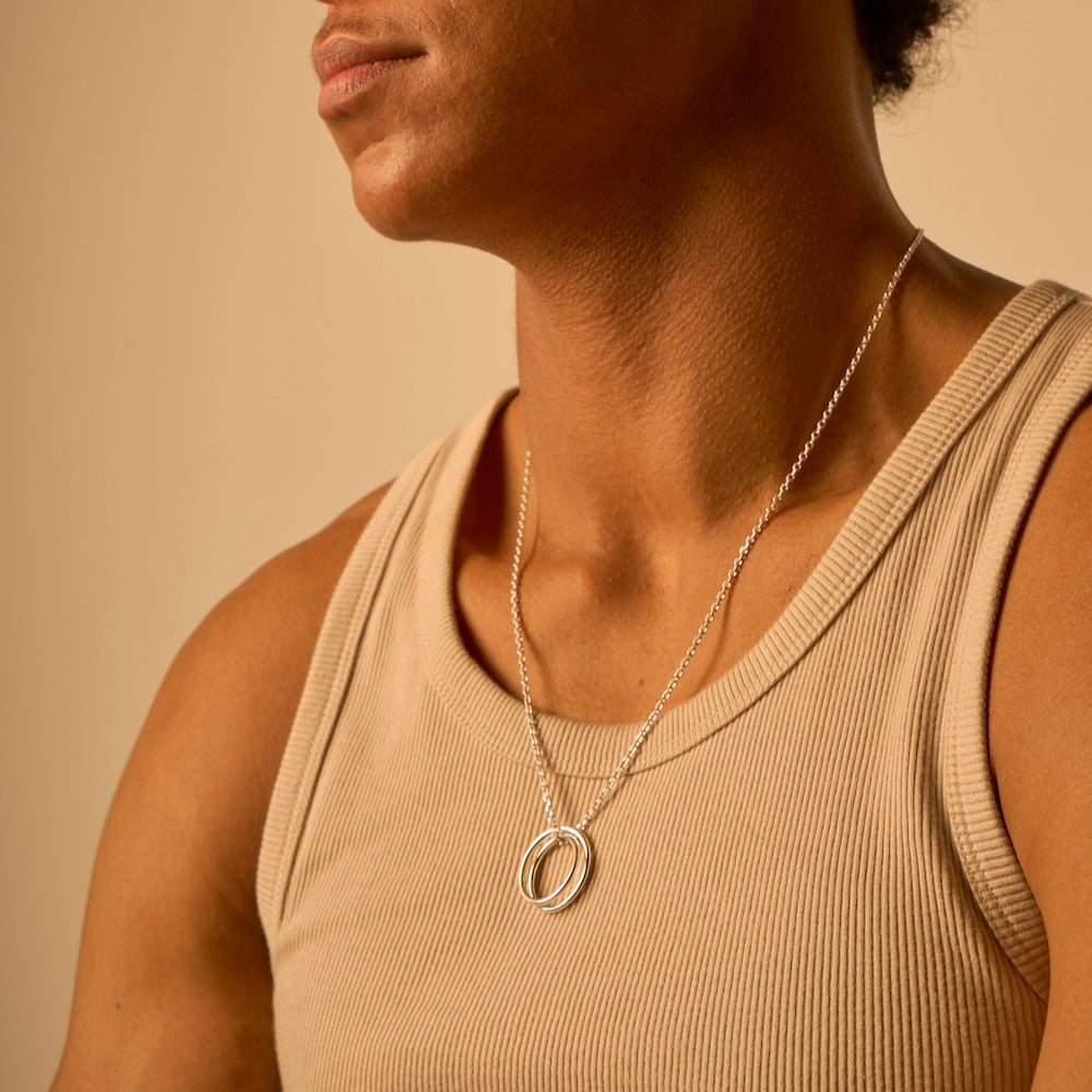 Spiral necklace 2.0 silver