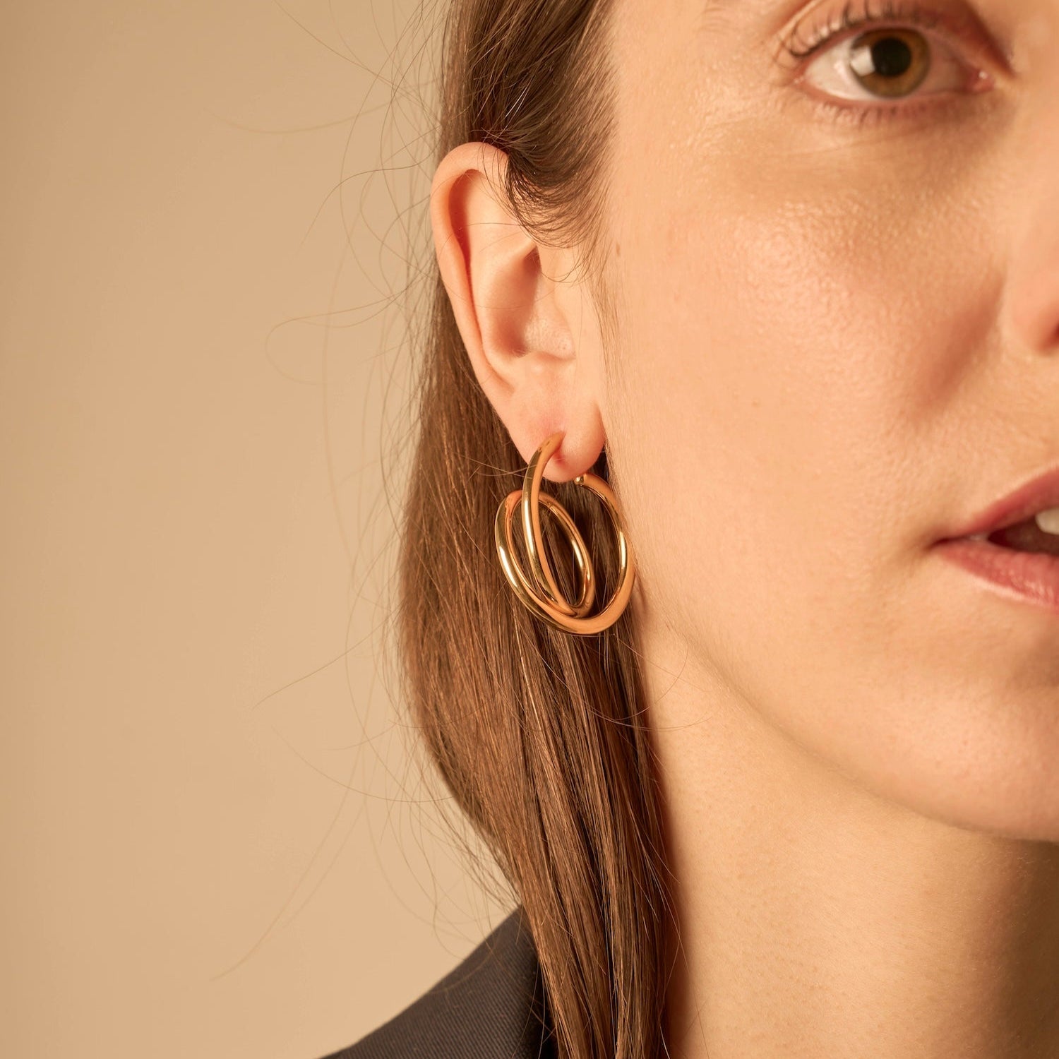 Maxi spiral rose gold 3.0 | Earring