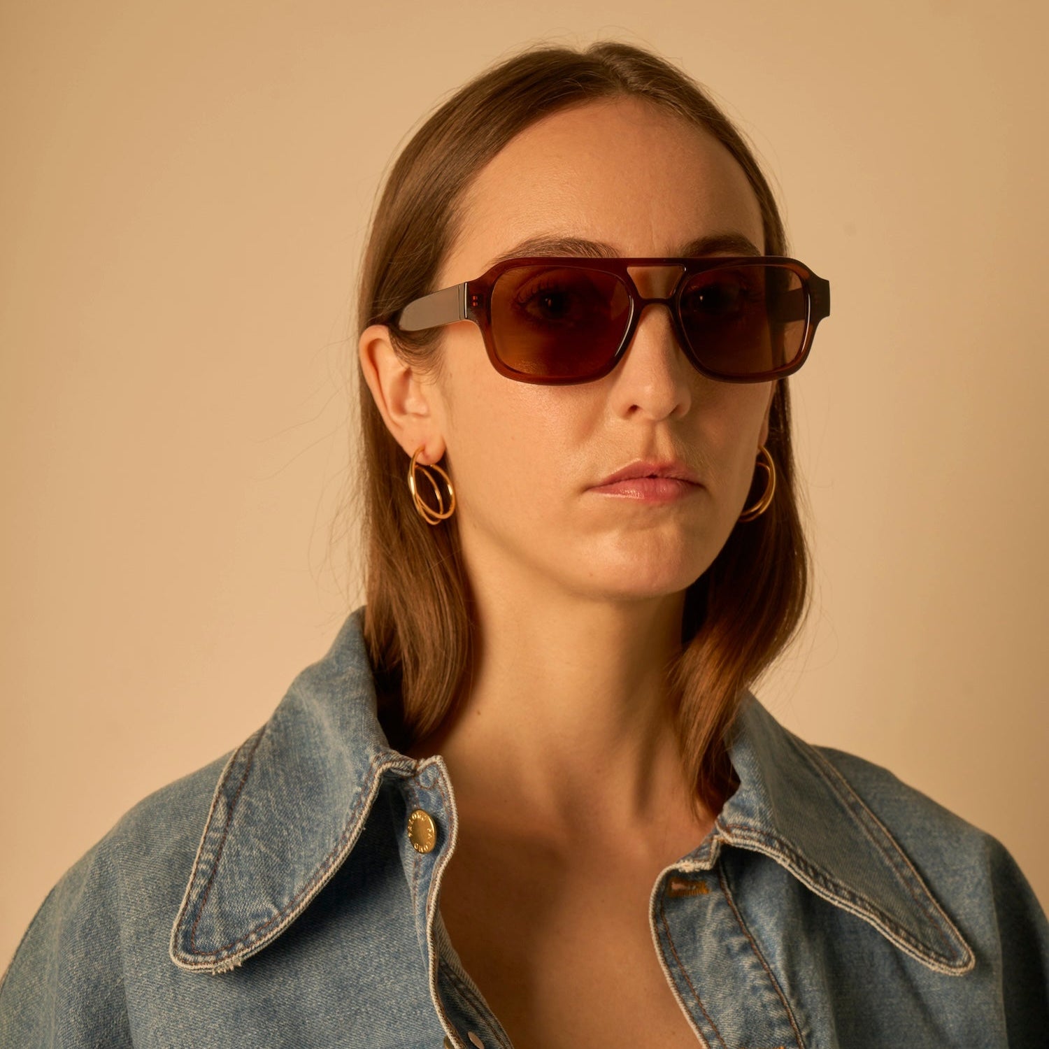 Maxi spirale or jaune 2.0 | Boucle d'oreille