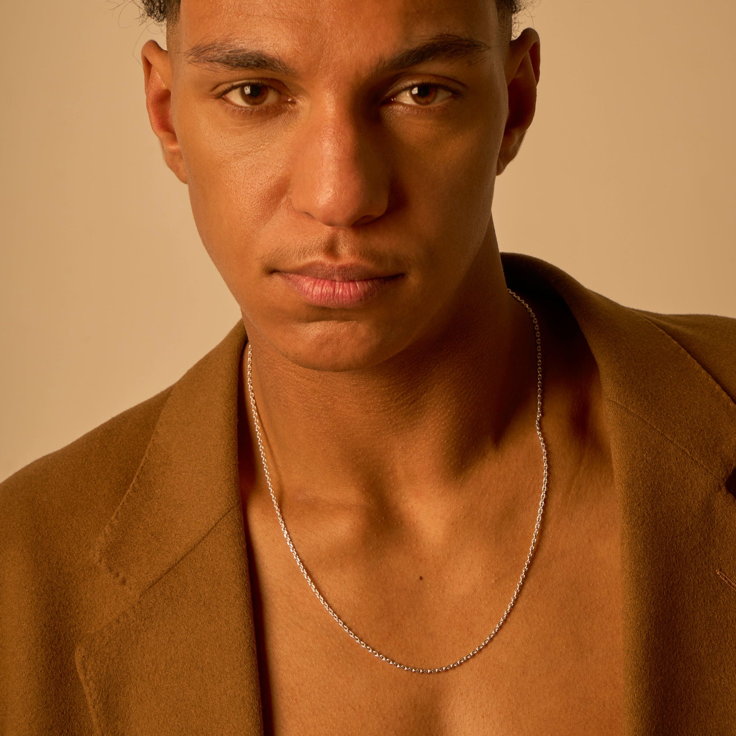 Chaîne de cou forçat argent