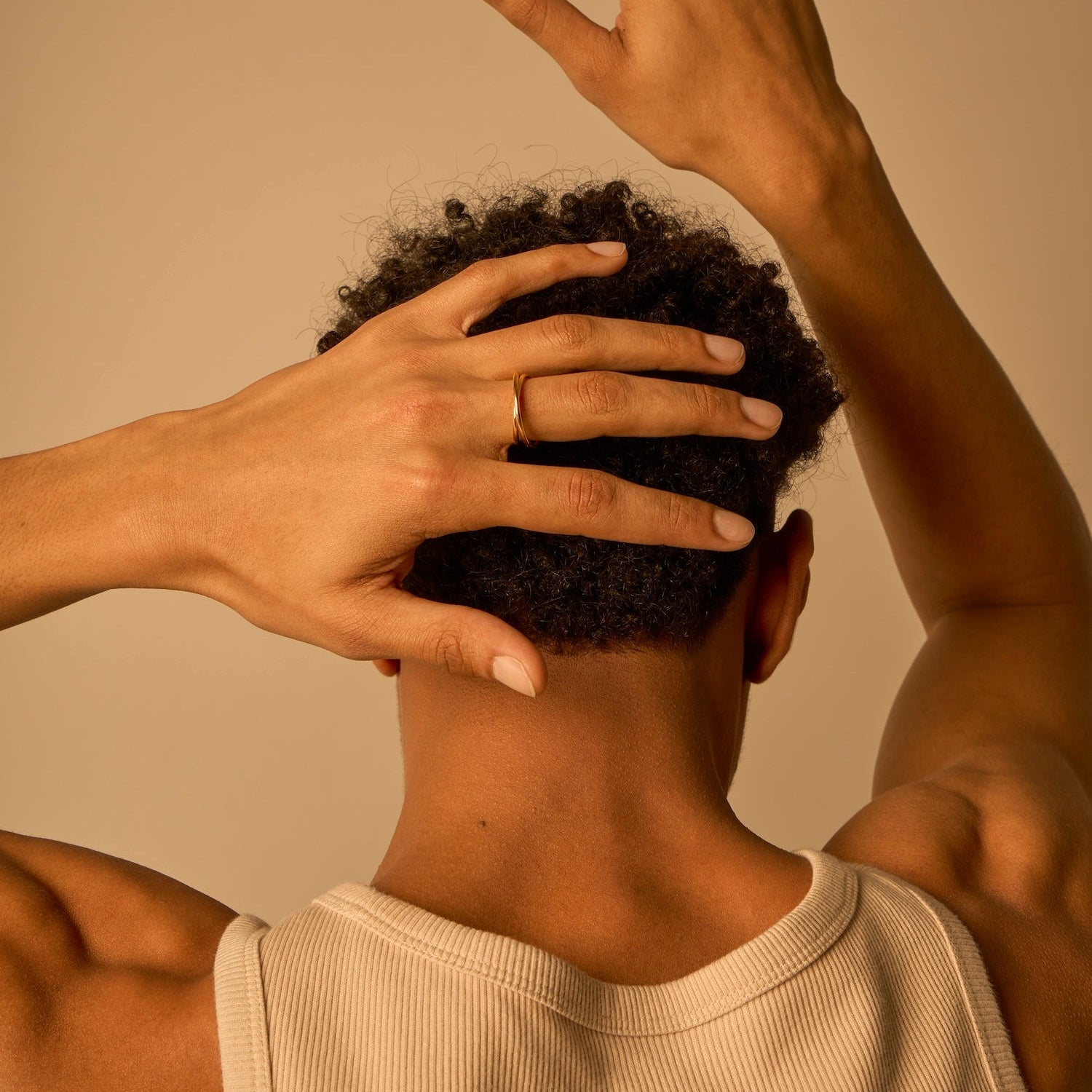 2.0 spiral ring - gold vermeil