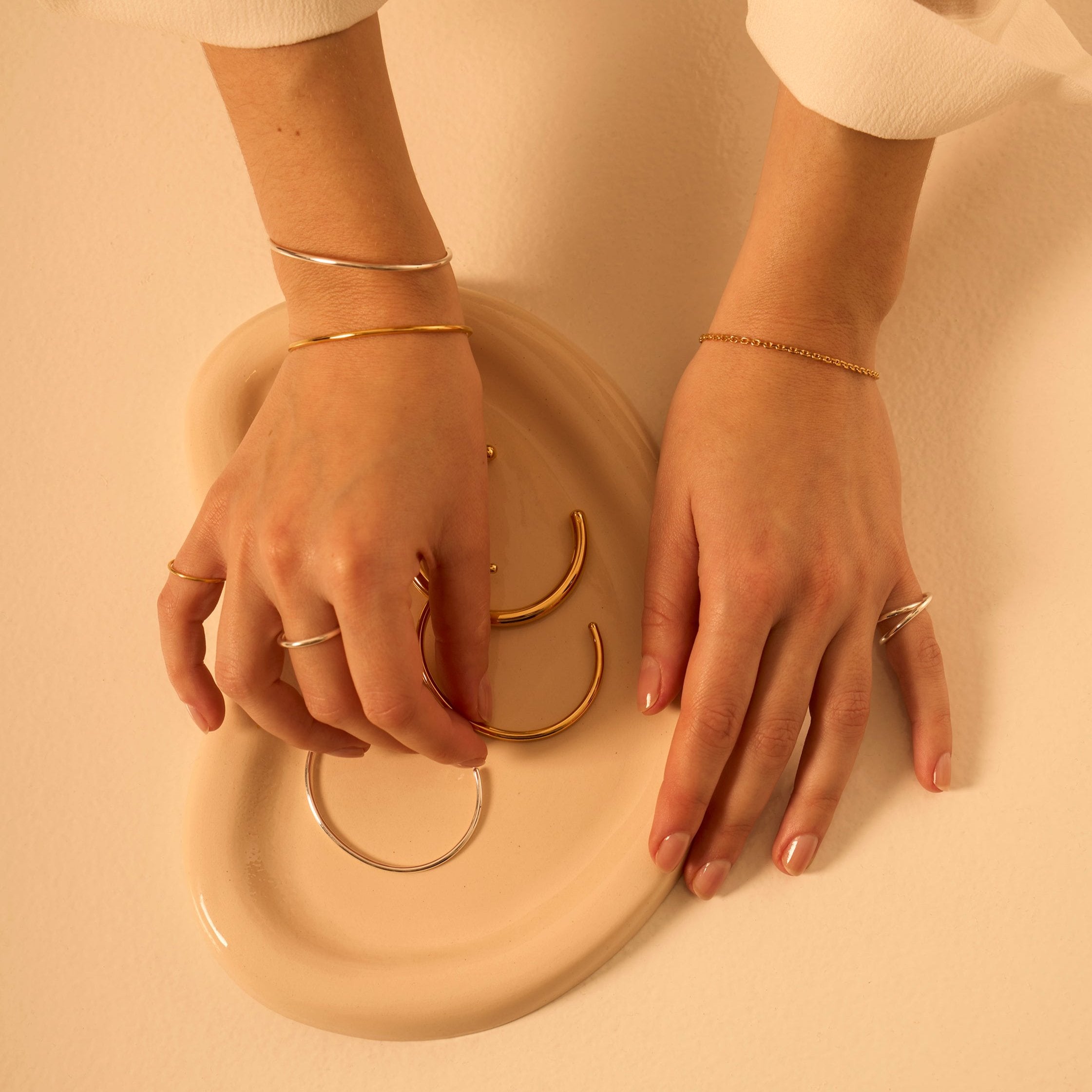 Jonc ouvert or jaune 2.0