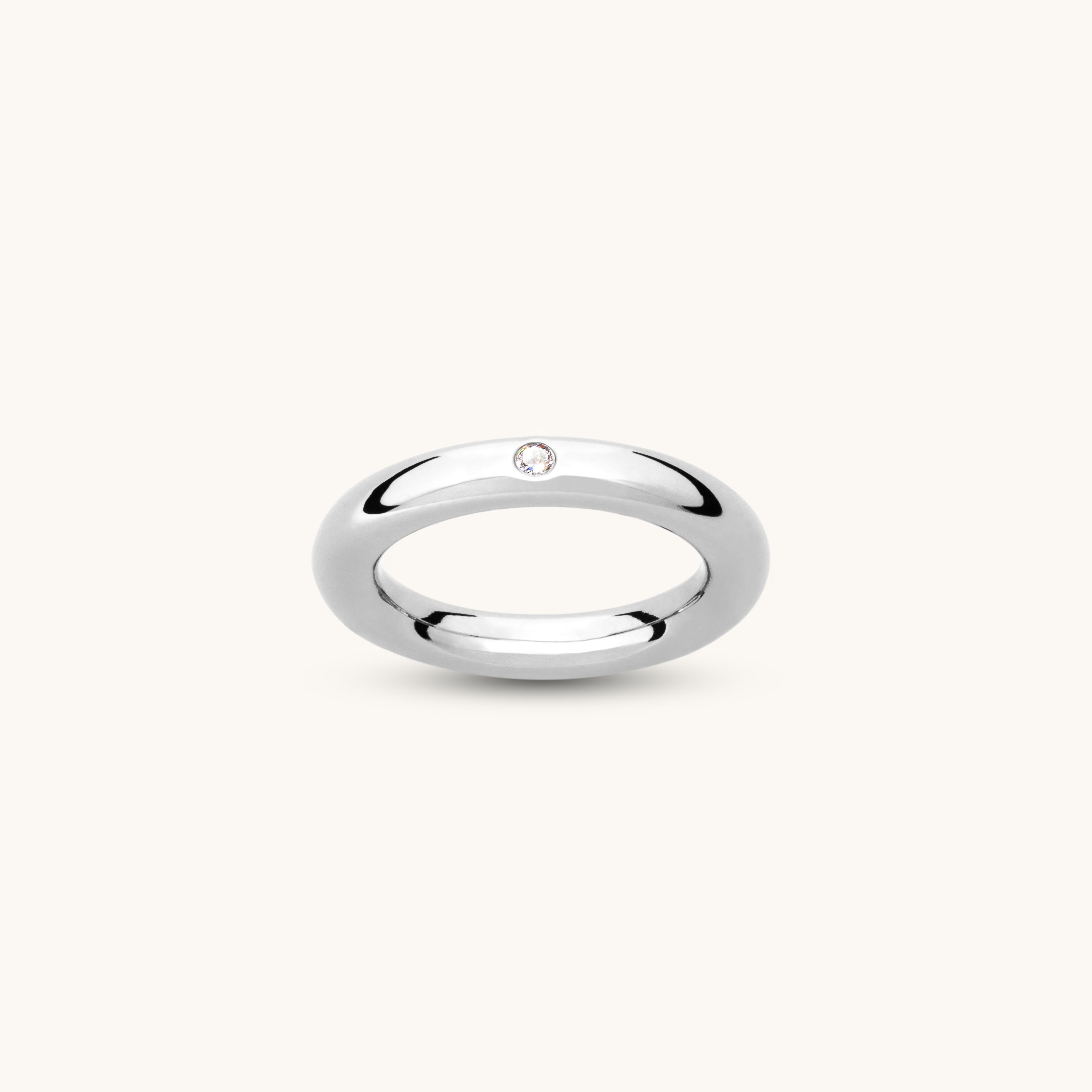 Anneau 4.0 argent et diamant