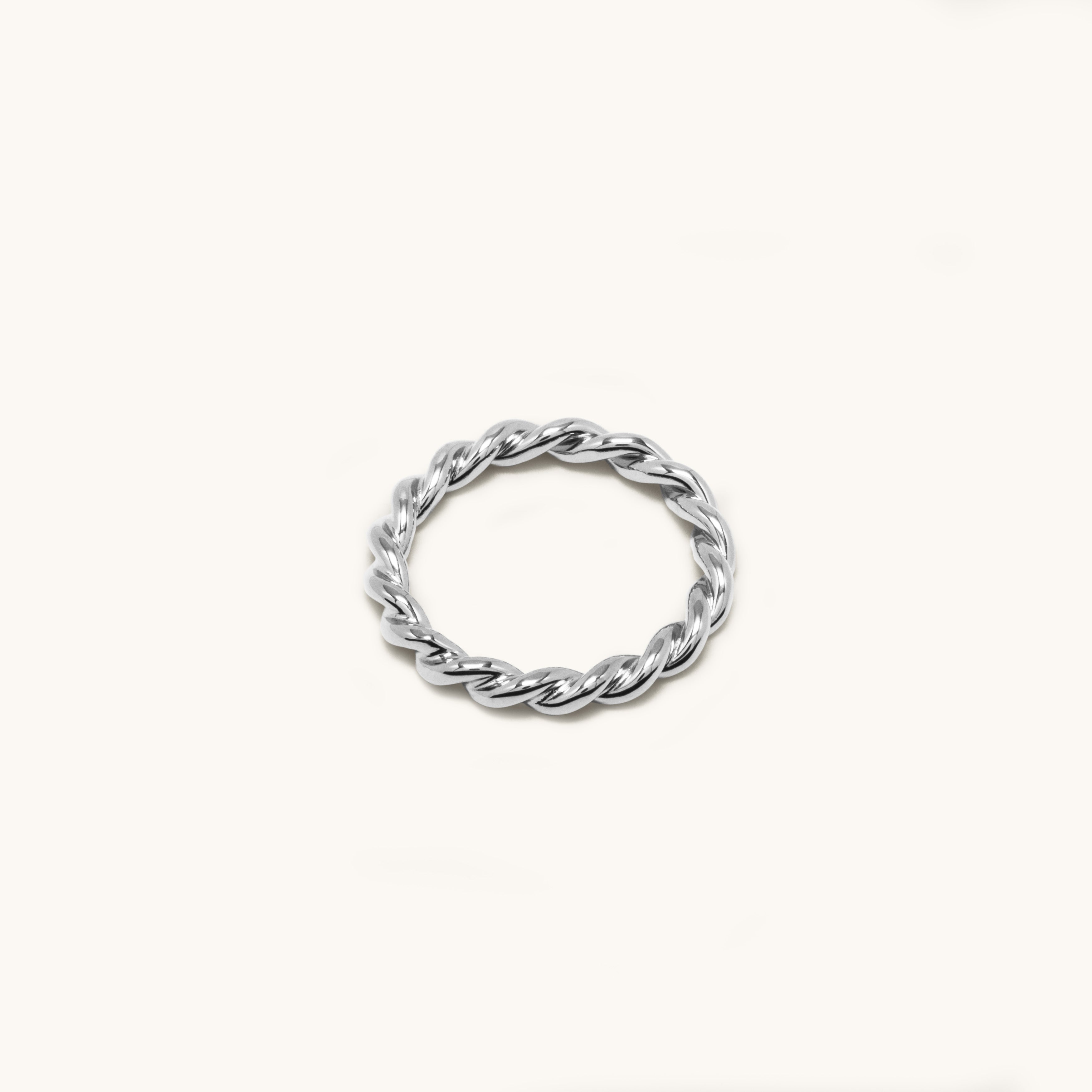 3.0 twisted ring - sterling silver