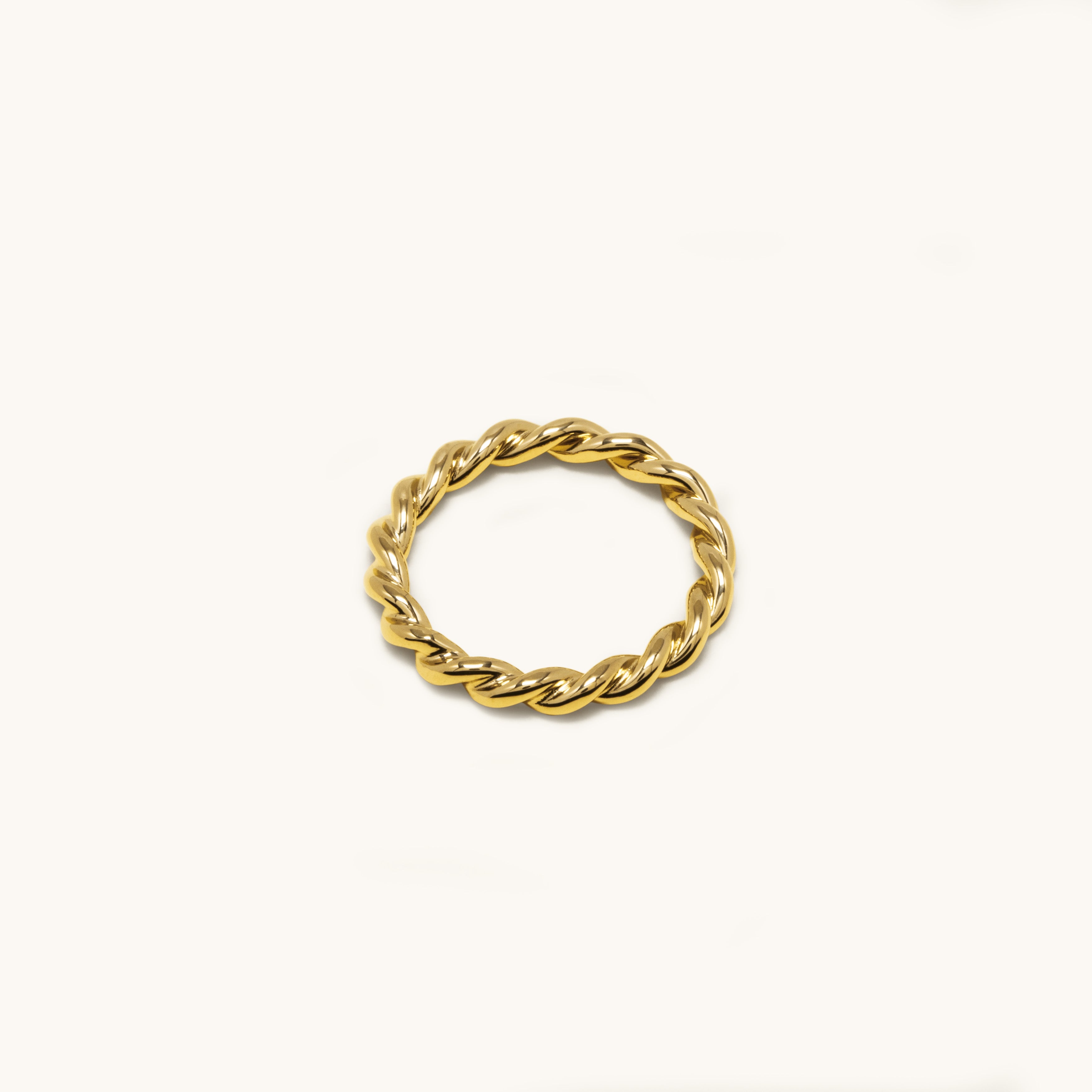 3.0 twisted ring - gold vermeil
