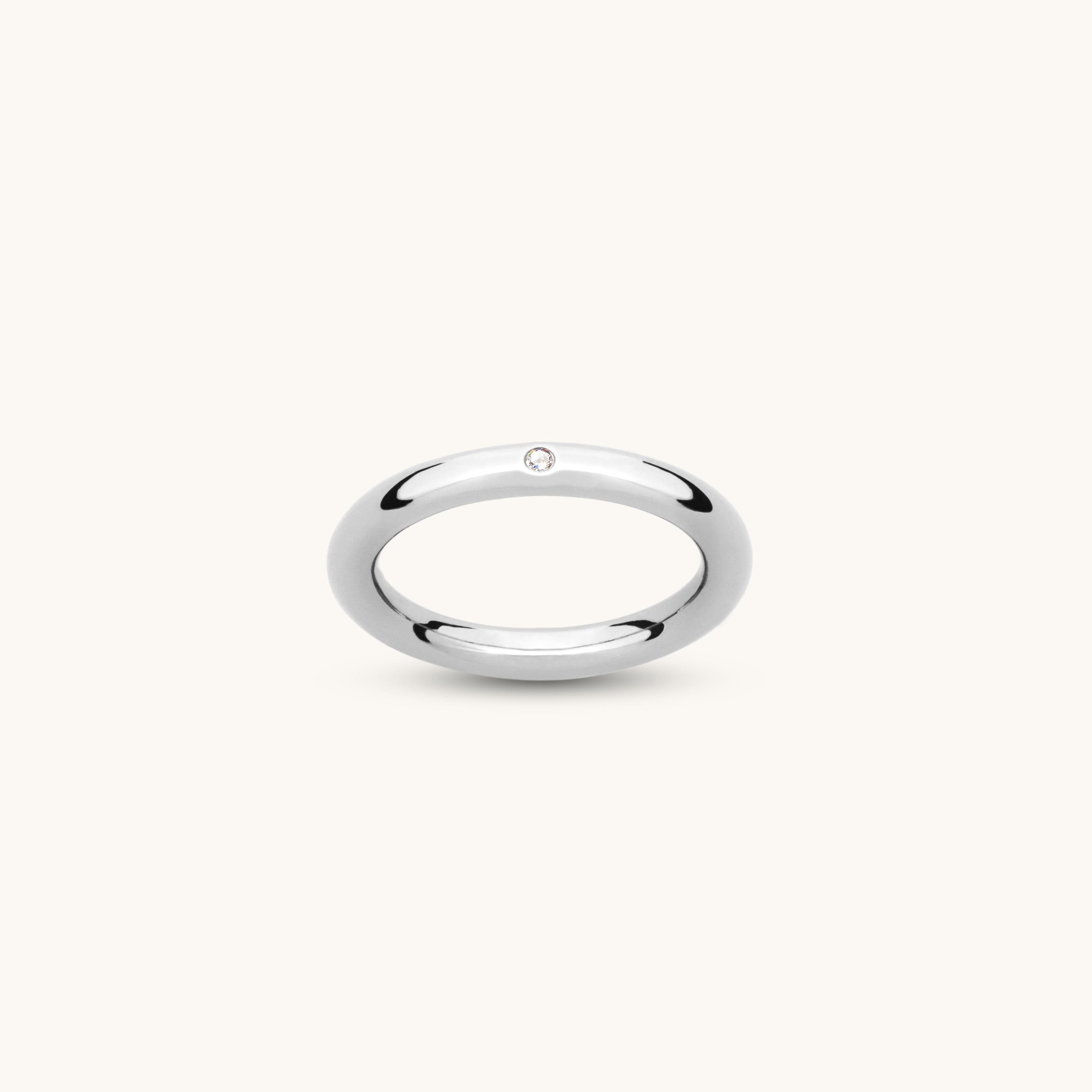 Anneau argent et diamants 3.0