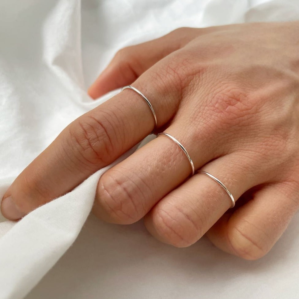 1.0 ring - sterling silver