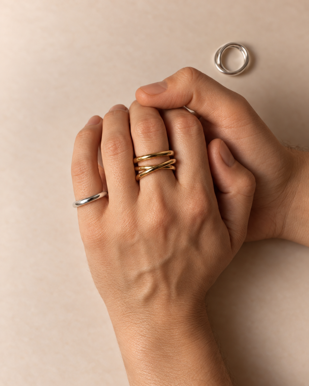 Bague triple spirale vermeil 3.0