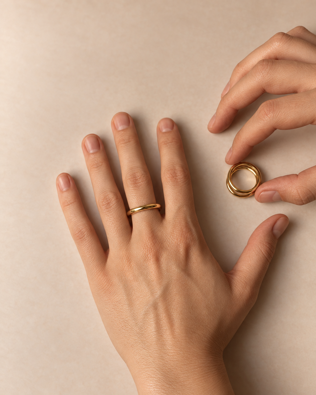 Bague triple spirale vermeil 3.0