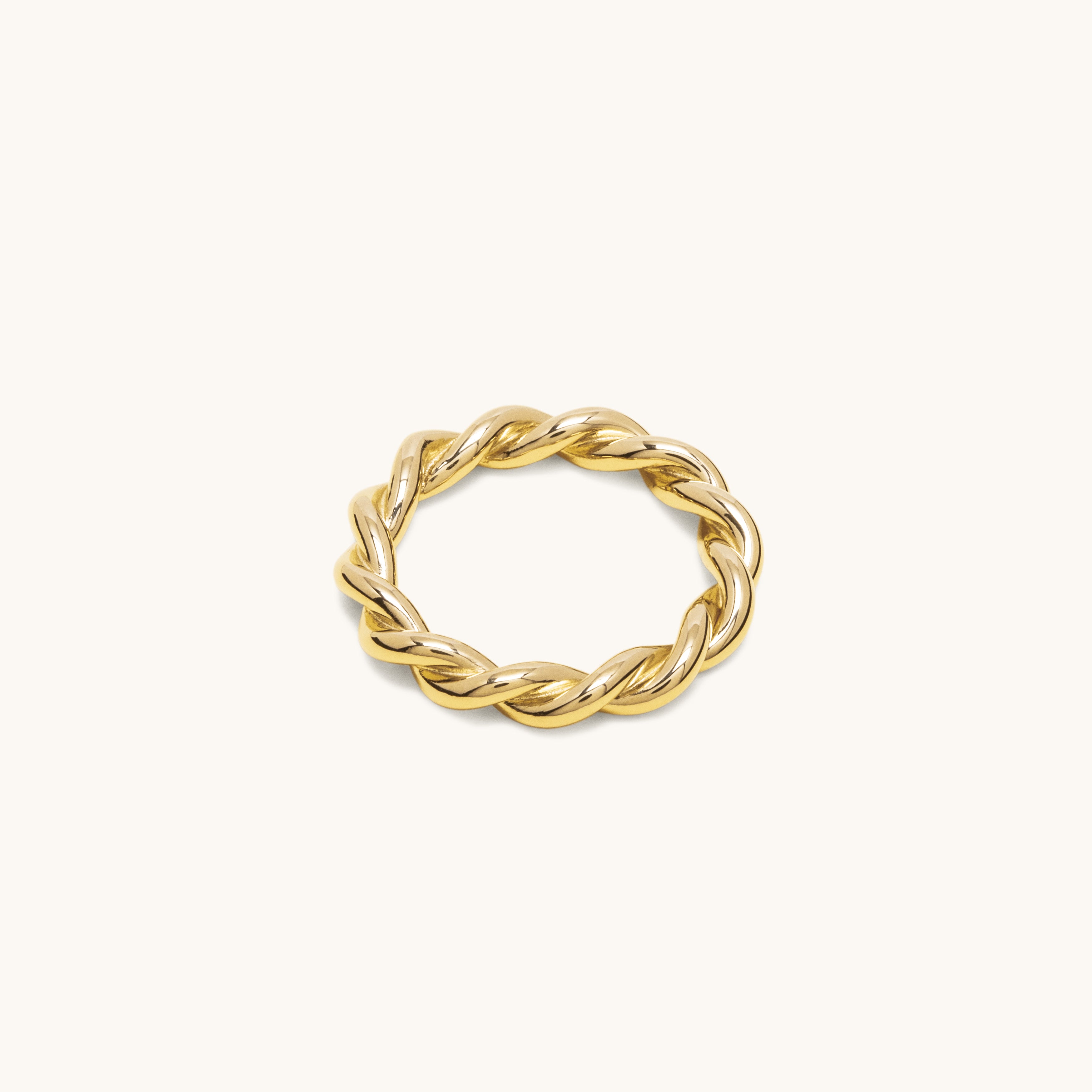 4.0 twisted ring - gold vermeil