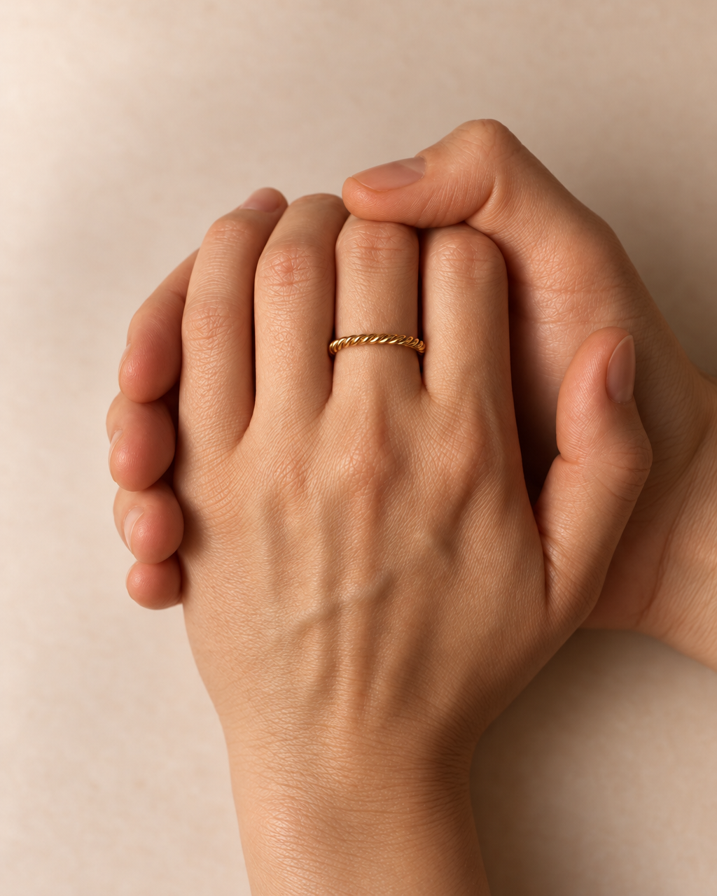 3.0 twisted ring - gold vermeil