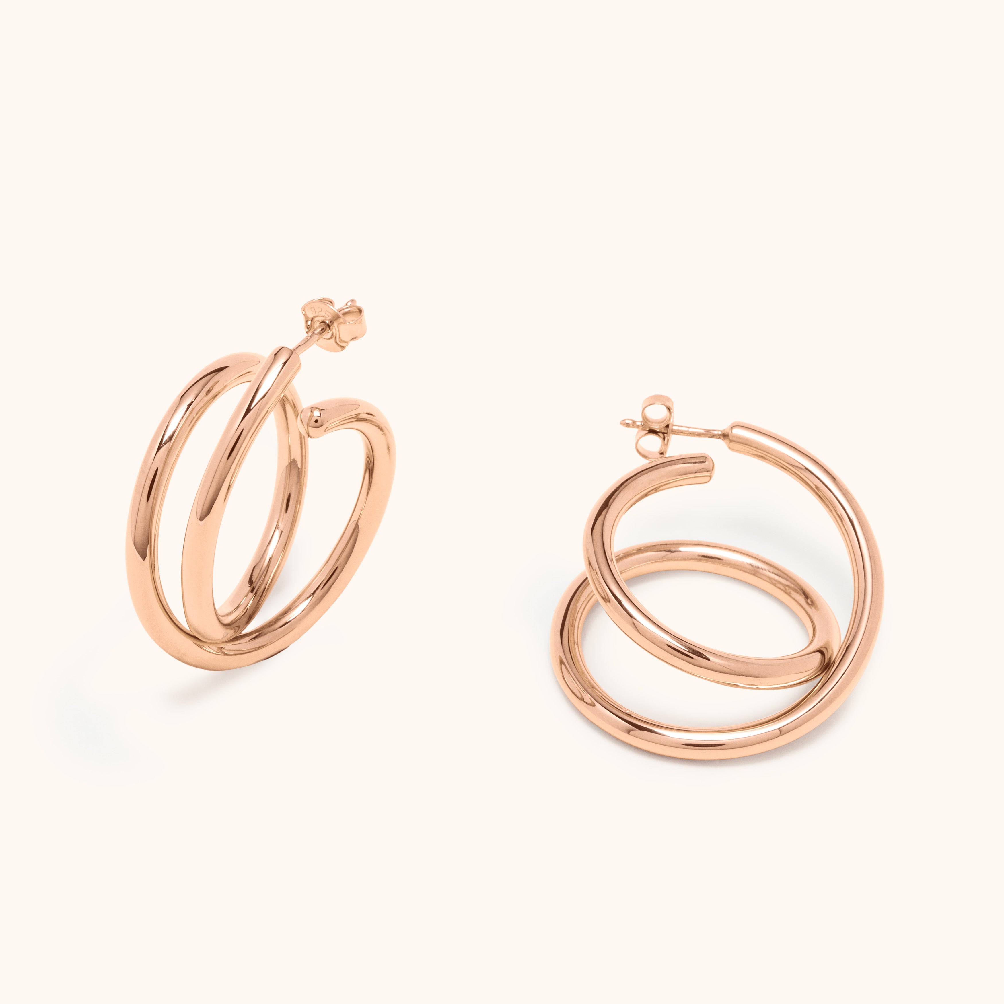 Maxi spiral rose gold 3.0 | Earring