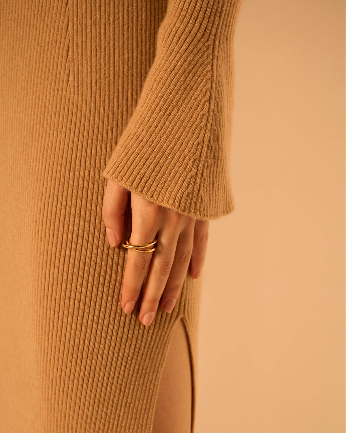 3.0 spiral ring - gold vermeil