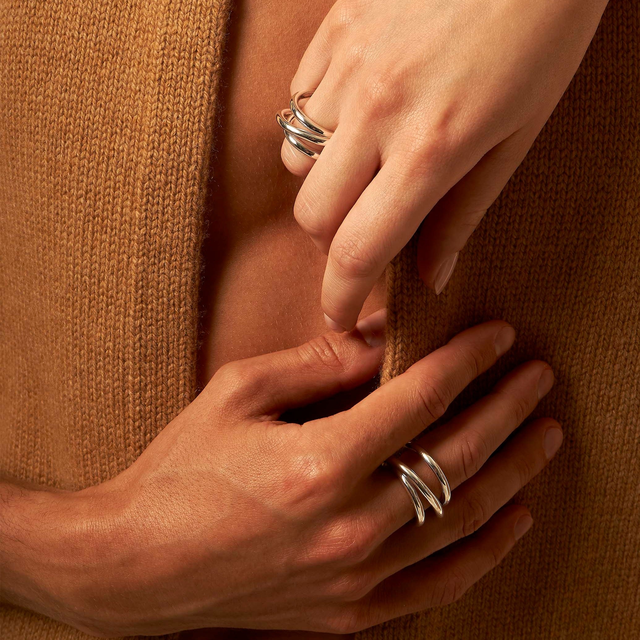 Silver Triple Spiral Ring 3.0