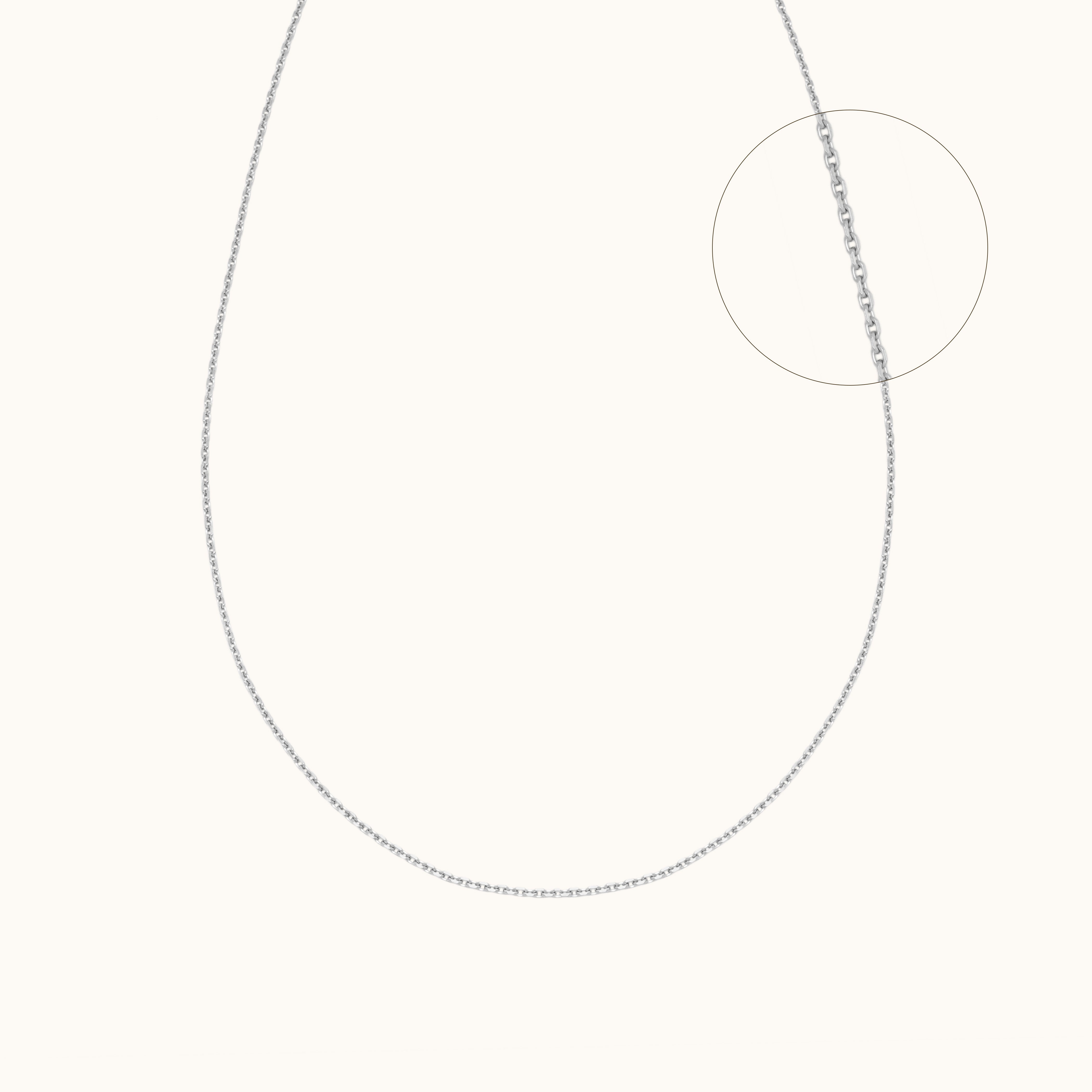 Chaîne de cou forçat argent