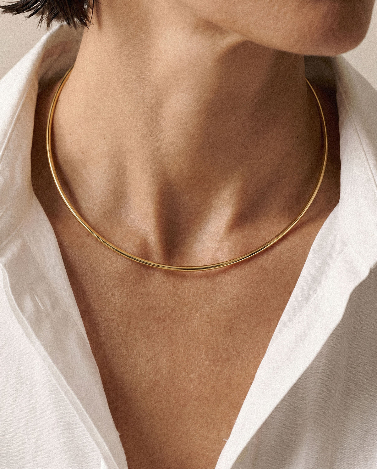 Neck bangle 3.0 vermeil