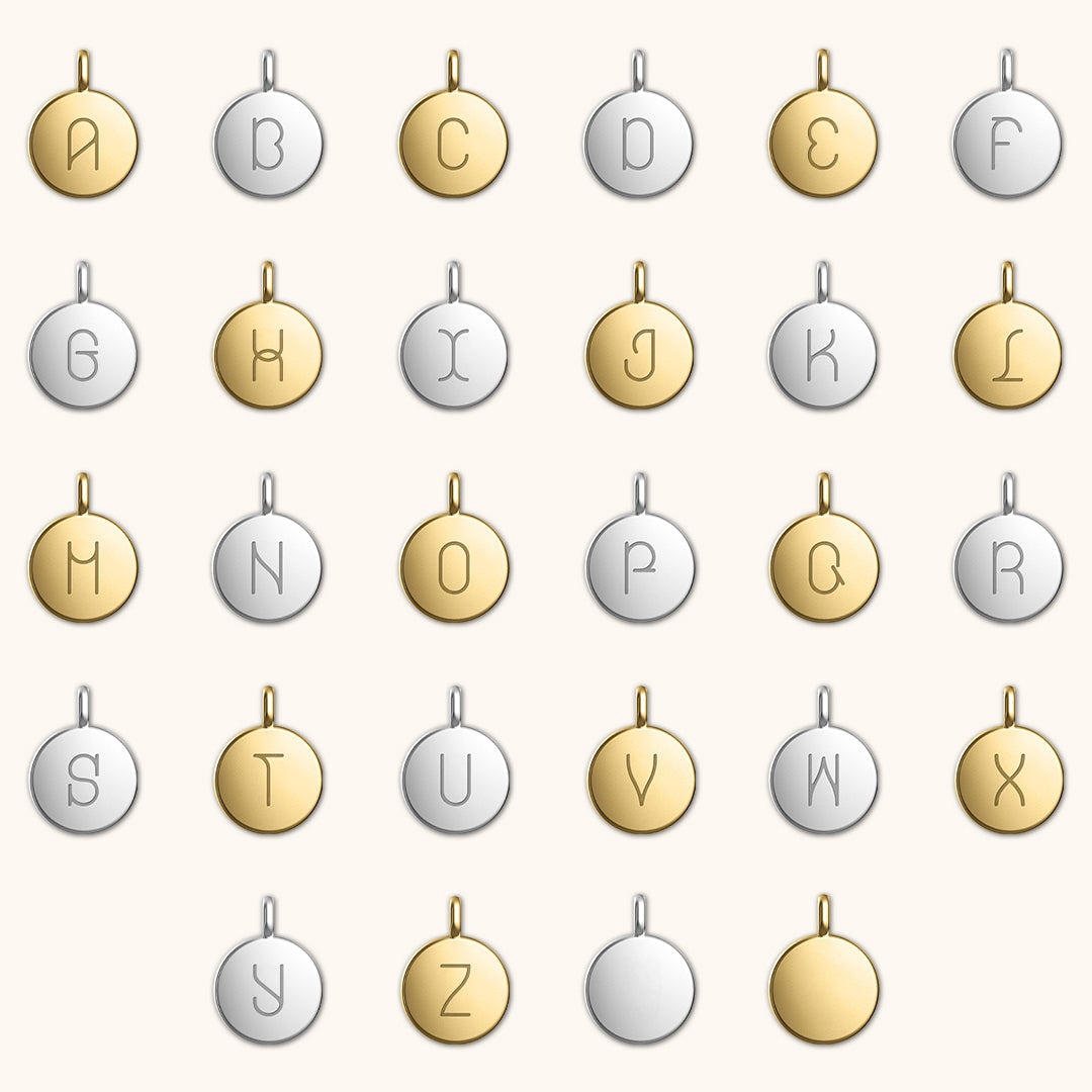 Médaille R or blanc