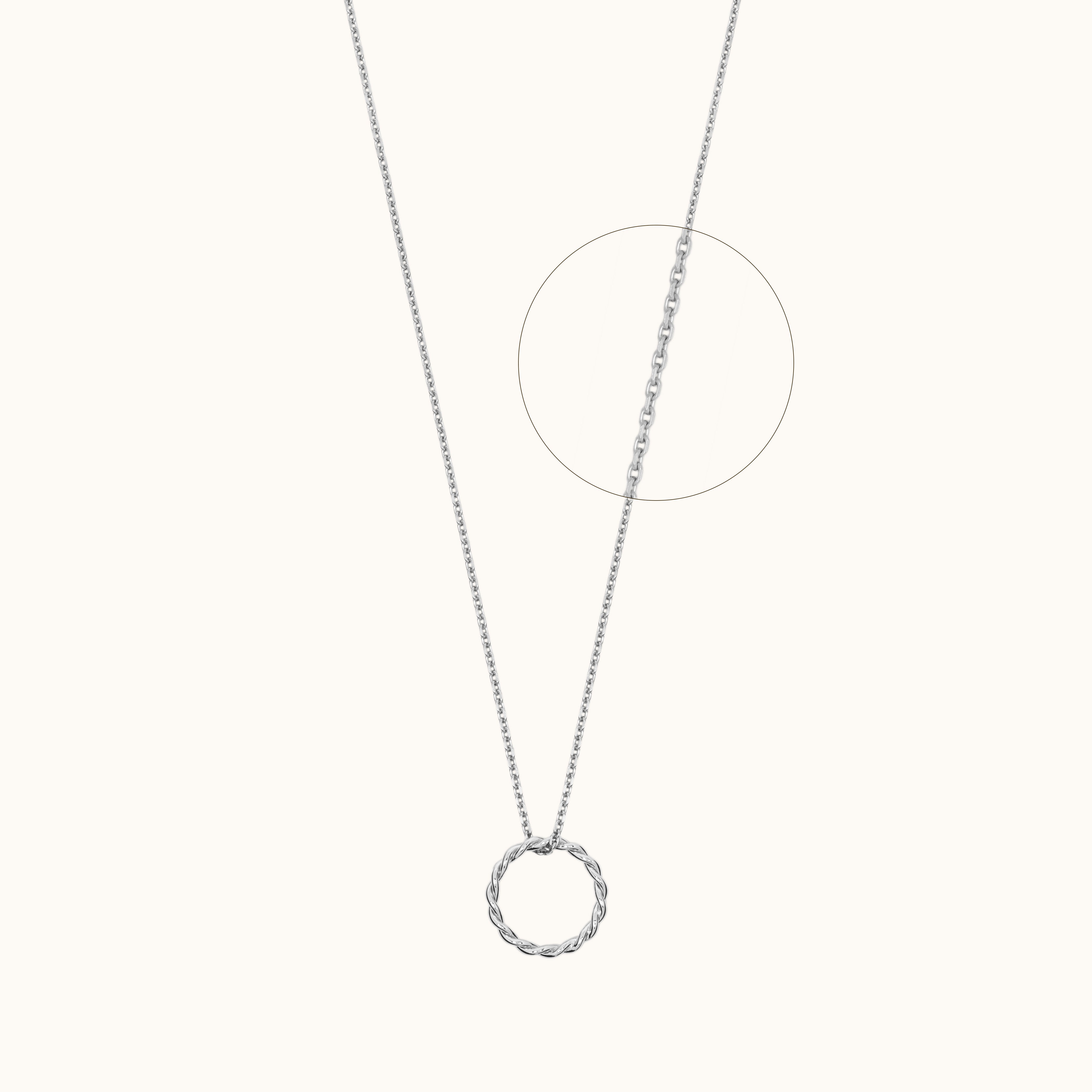 Twisted necklace 3.0 silver