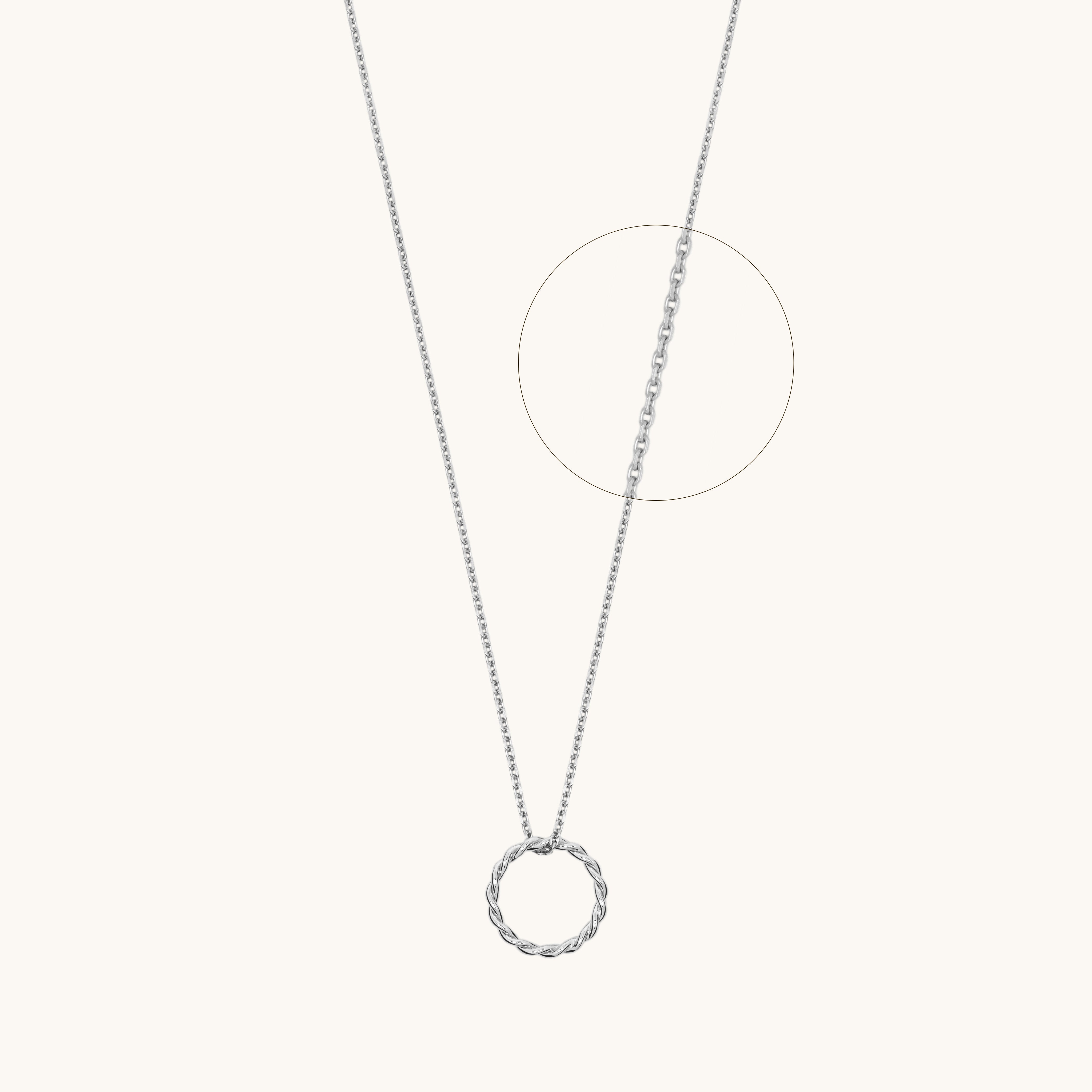 Collier torsadé 3.0 argent