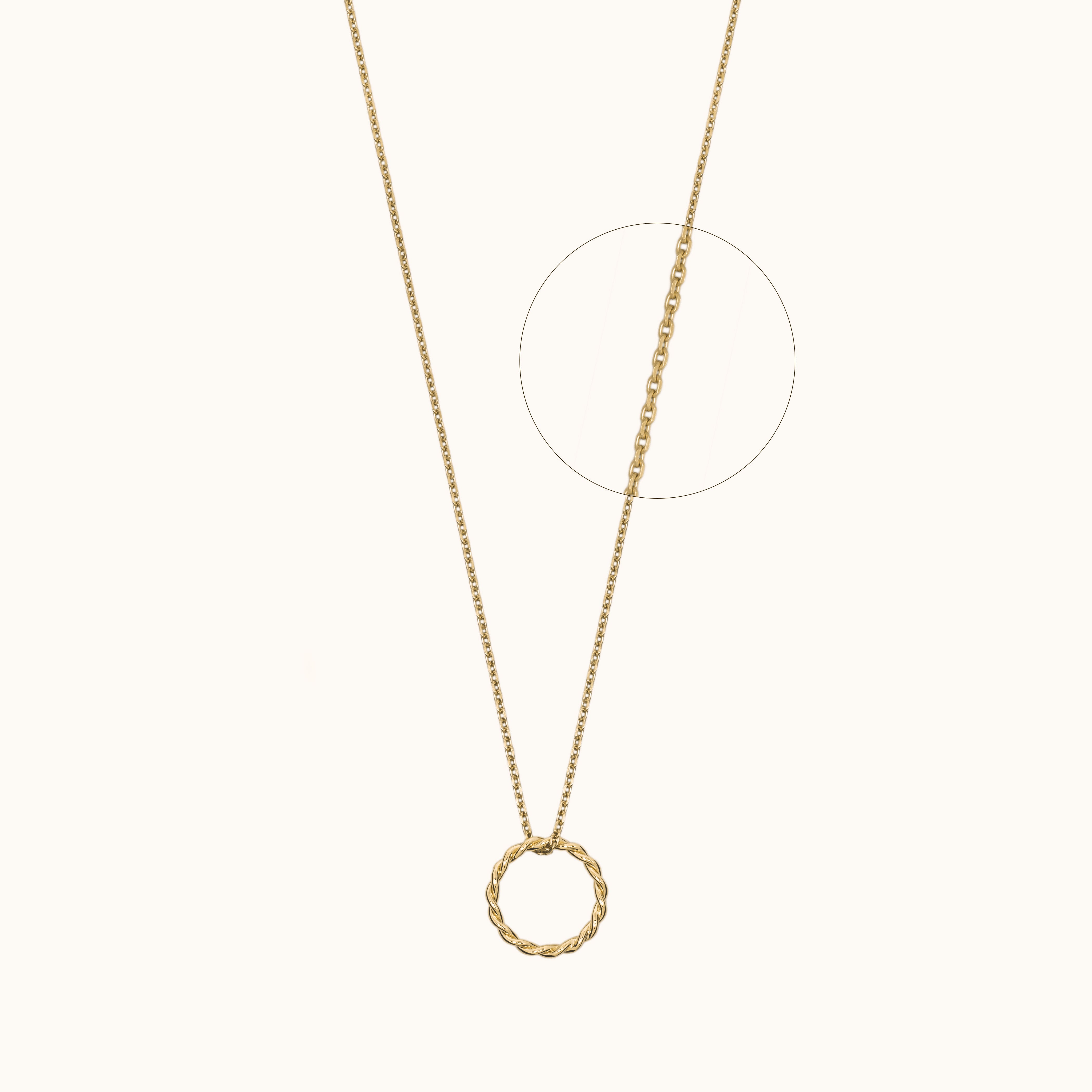 3.0 vermeil twisted necklace