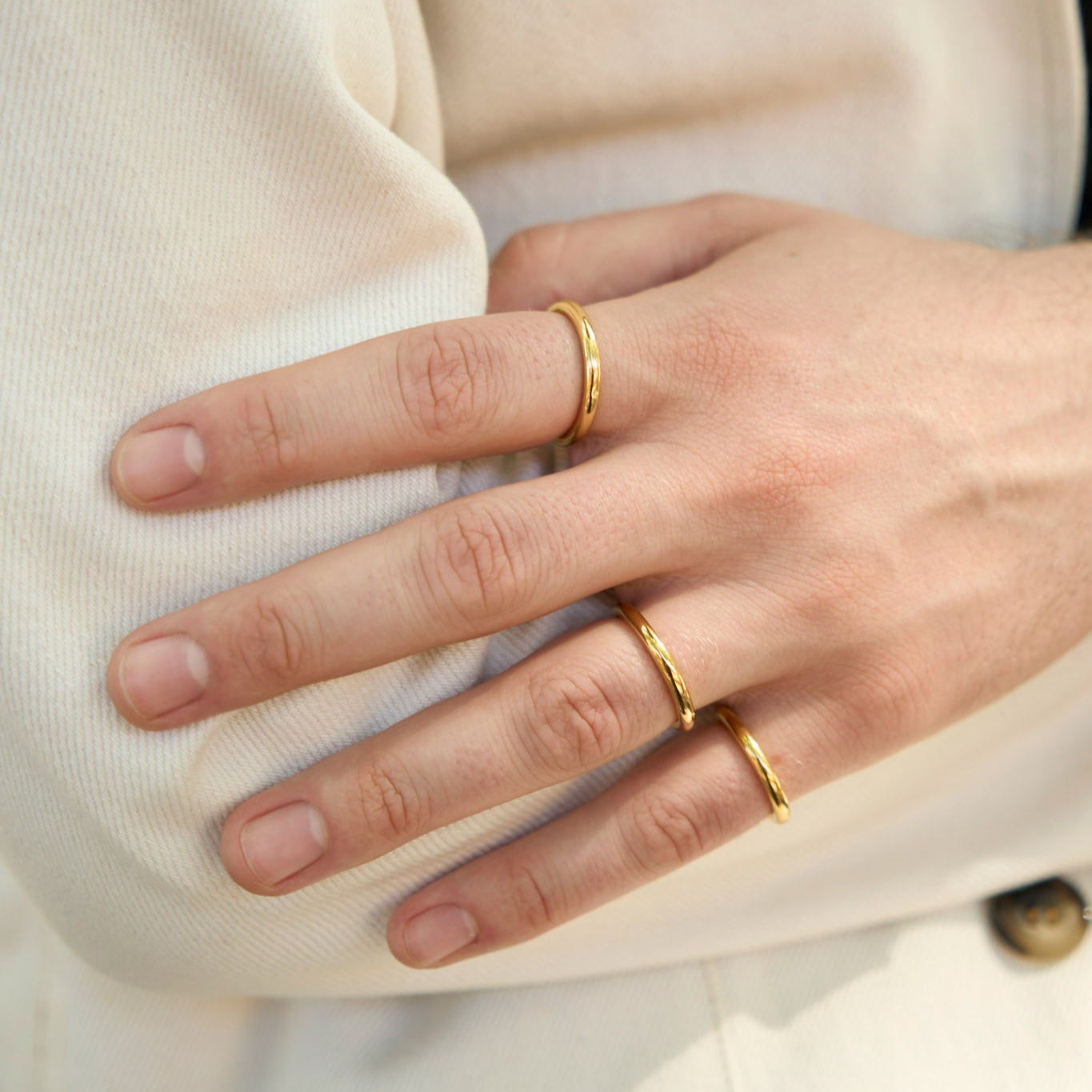 3.0 ring - gold vermeil