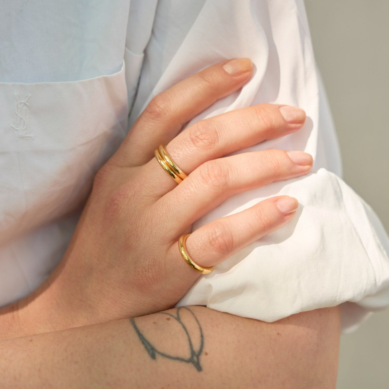 3.0 ring - gold vermeil