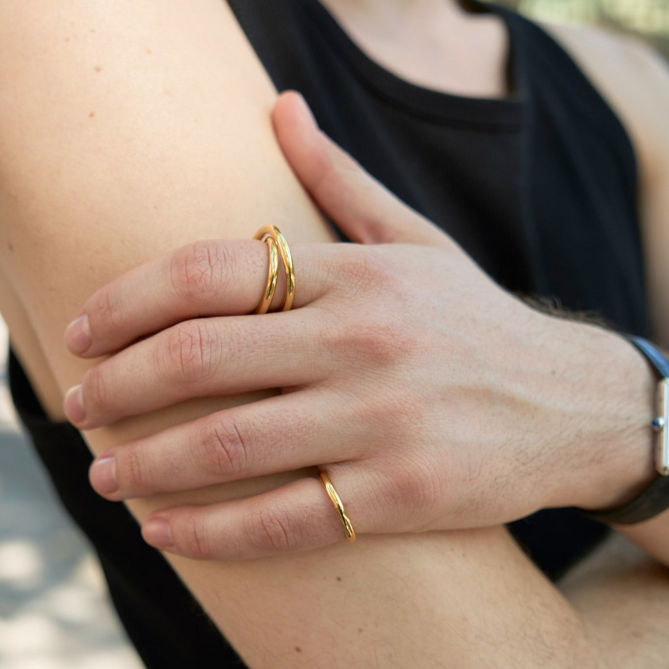 3.0 spiral ring - gold vermeil