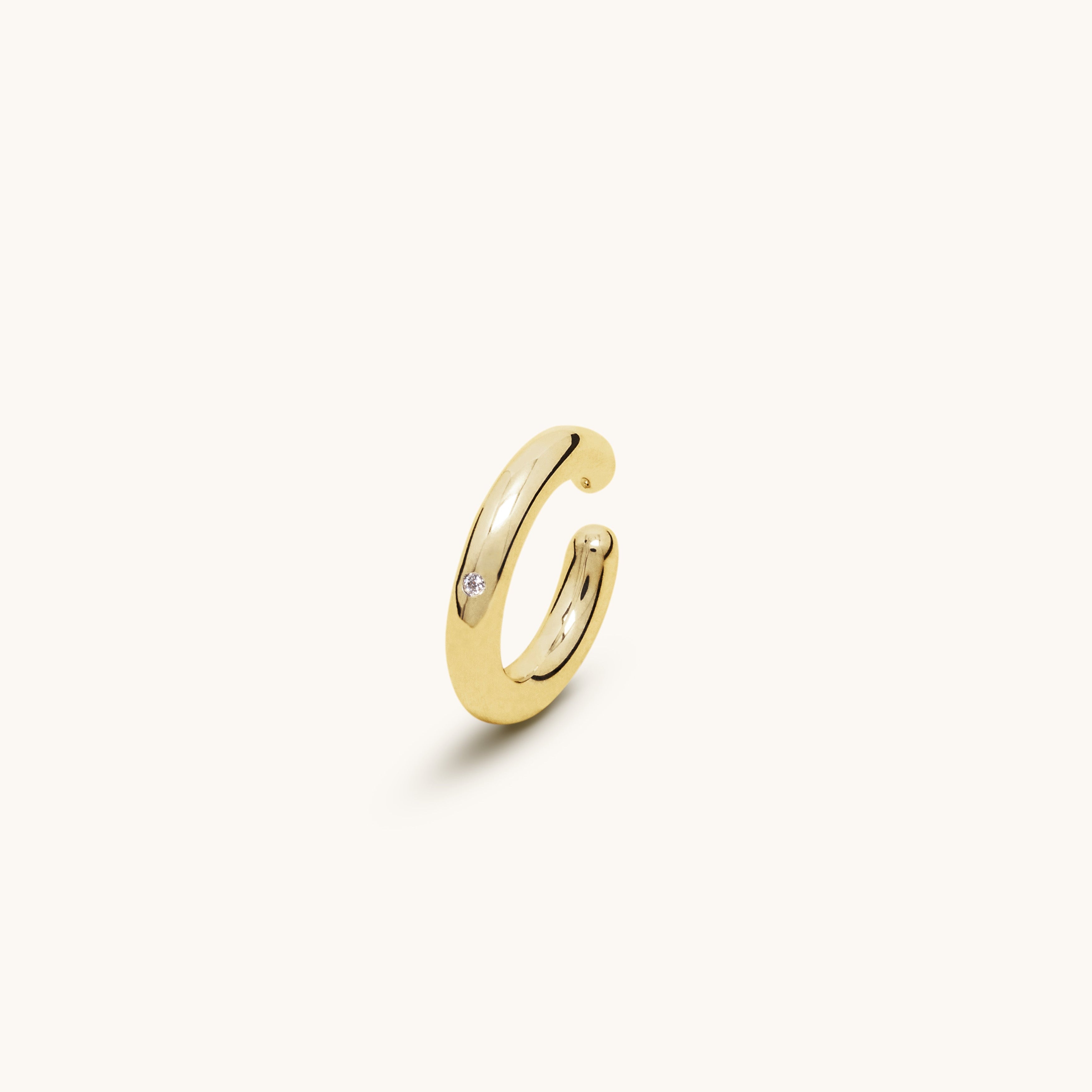 Earcuff 3.0 or jaune 18 carats et diamant