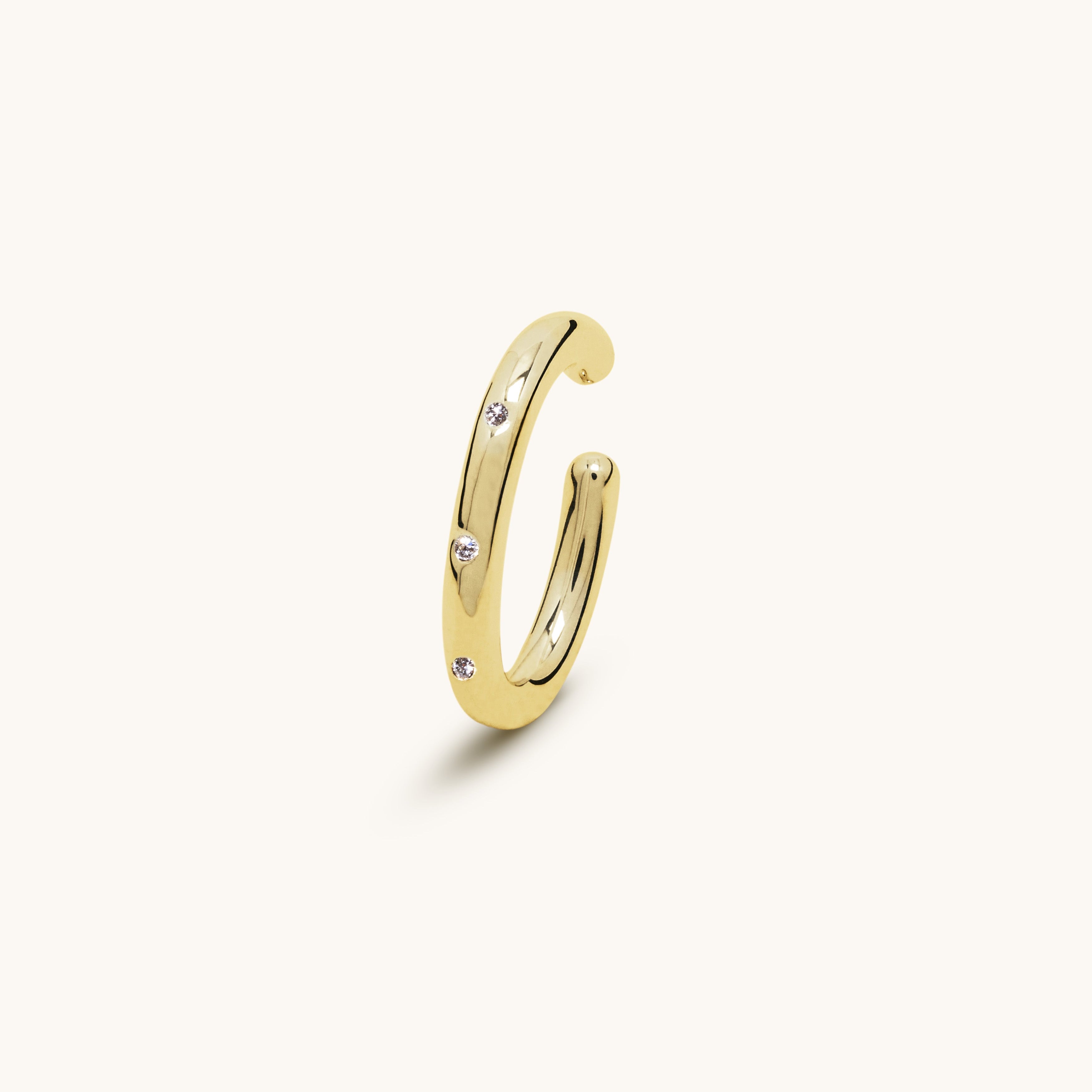 Grand earcuff 3.0 vermeil et diamants