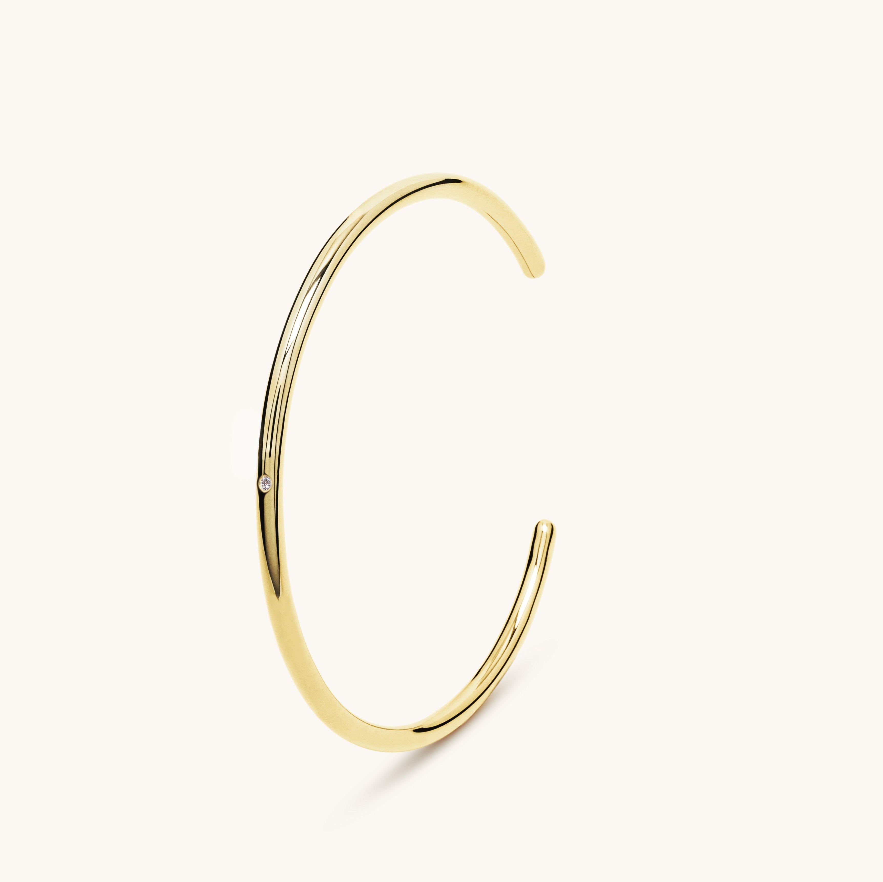 Jonc ouvert vermeil et diamants 3.0