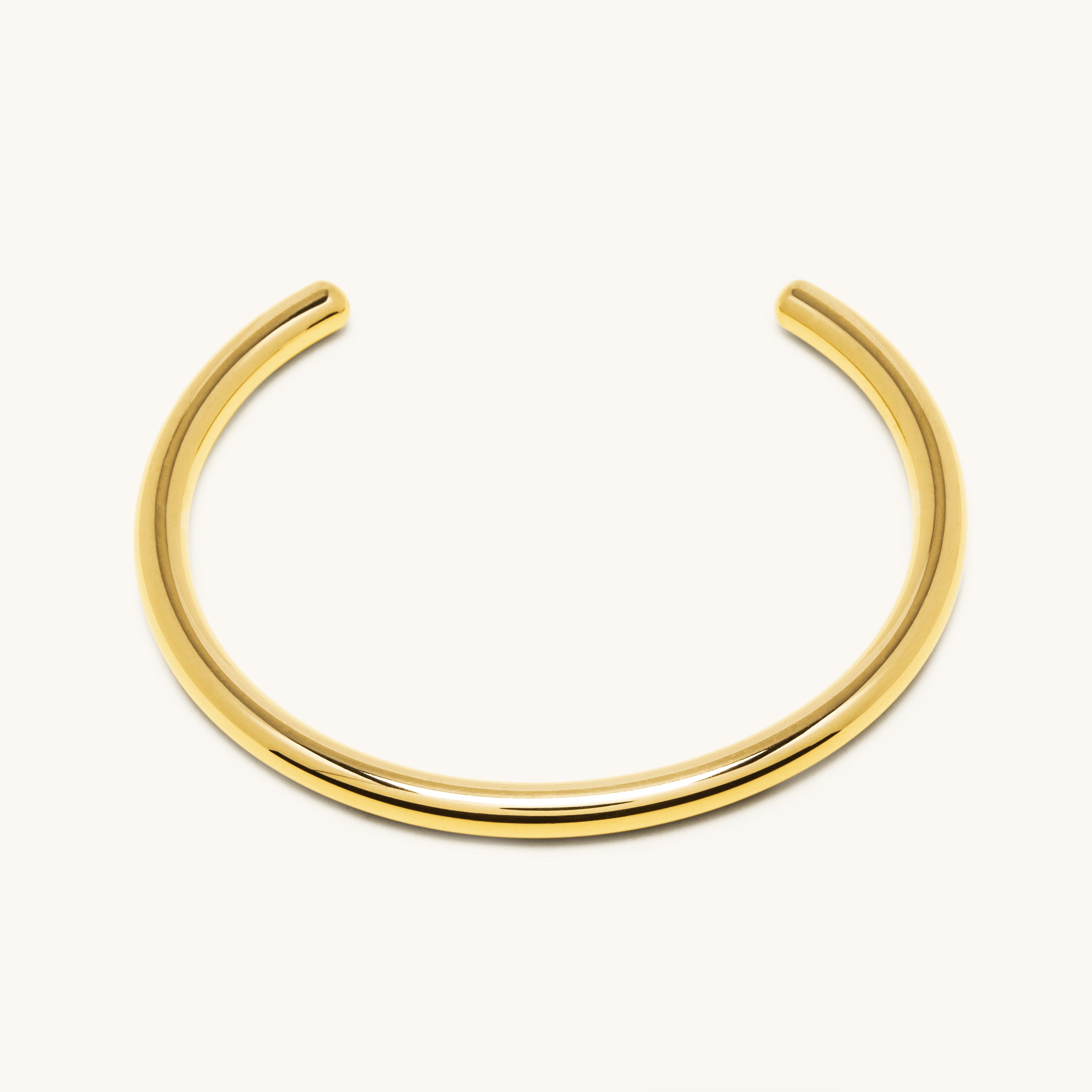 Jonc ouvert or jaune 4.0