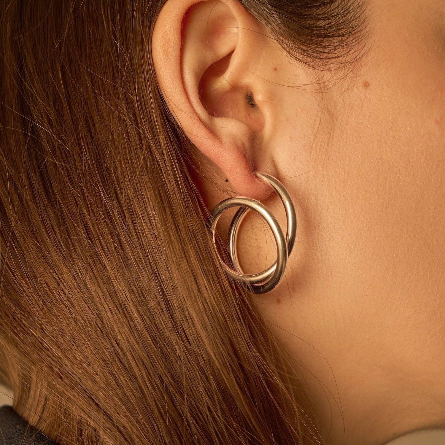 Maxi spiral white gold 3.0 | Earring
