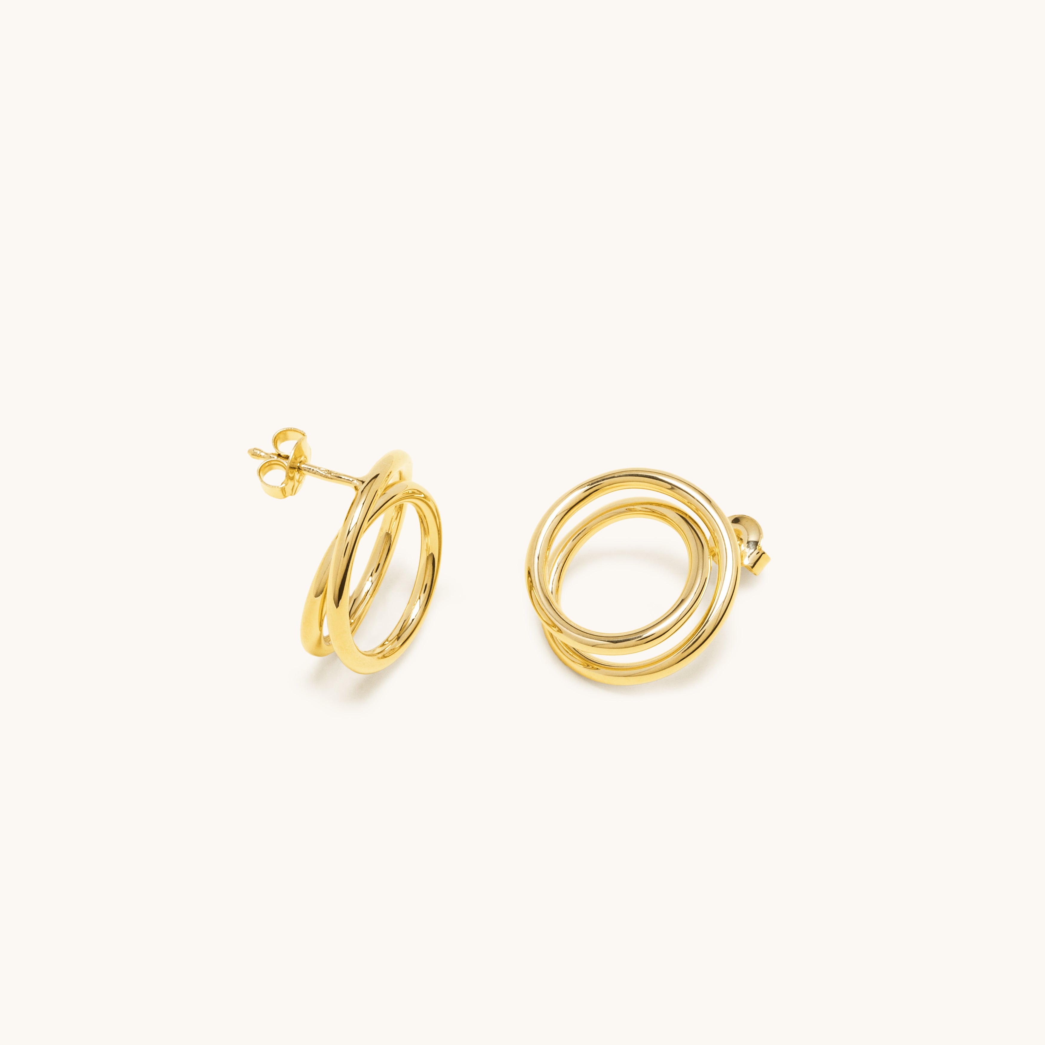Mini spiral yellow gold 2.0 | Earring