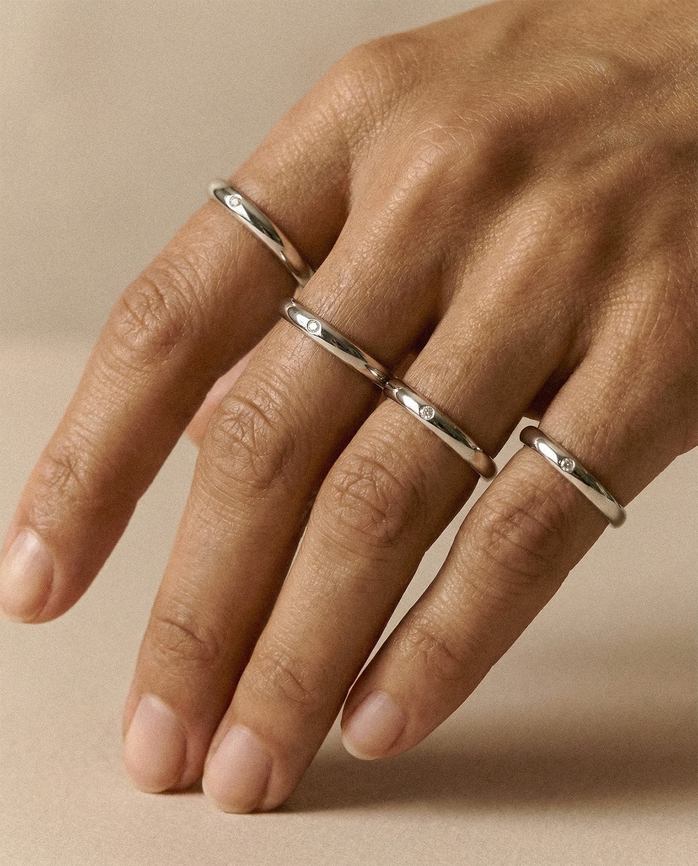 Anneau argent et diamants 3.0