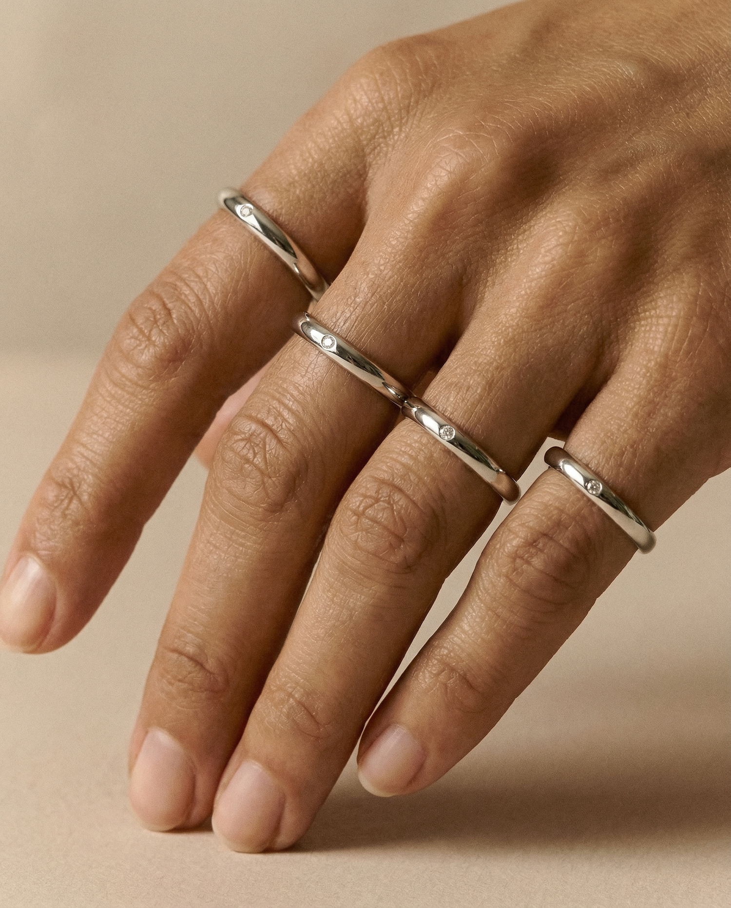 Anneau argent et diamants 3.0