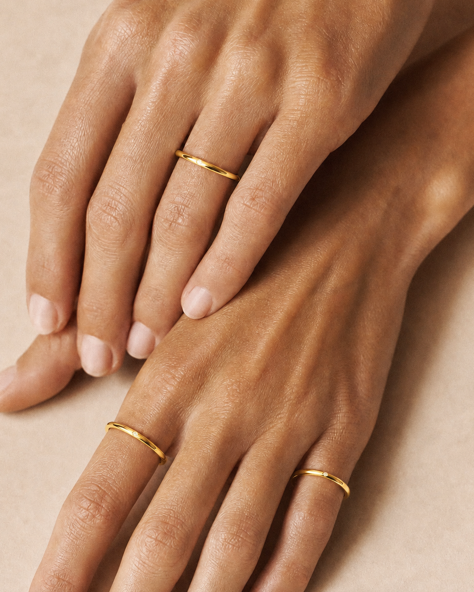 2.0 ring - gold vermeil