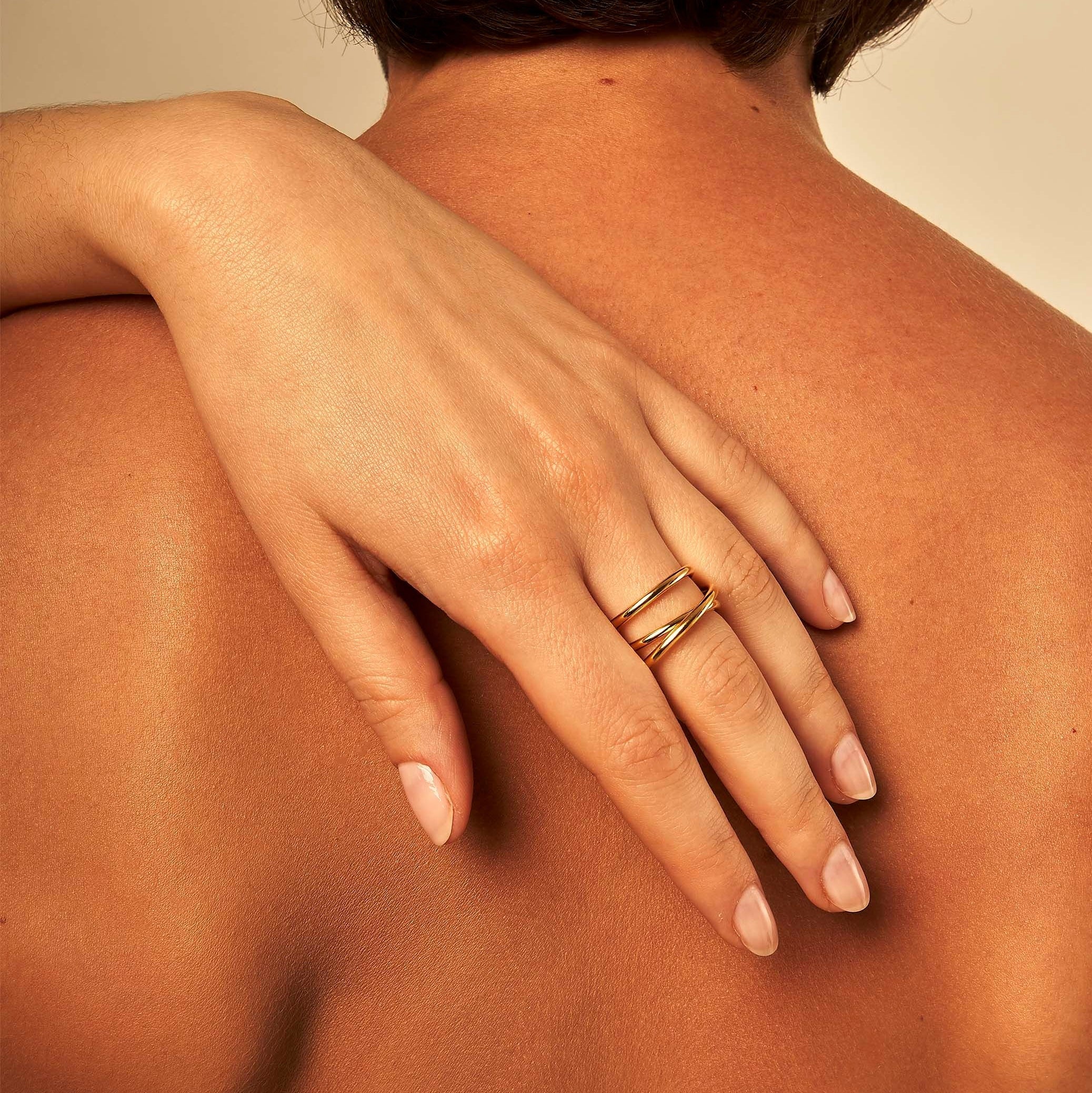 Bague triple spirale vermeil 2.0