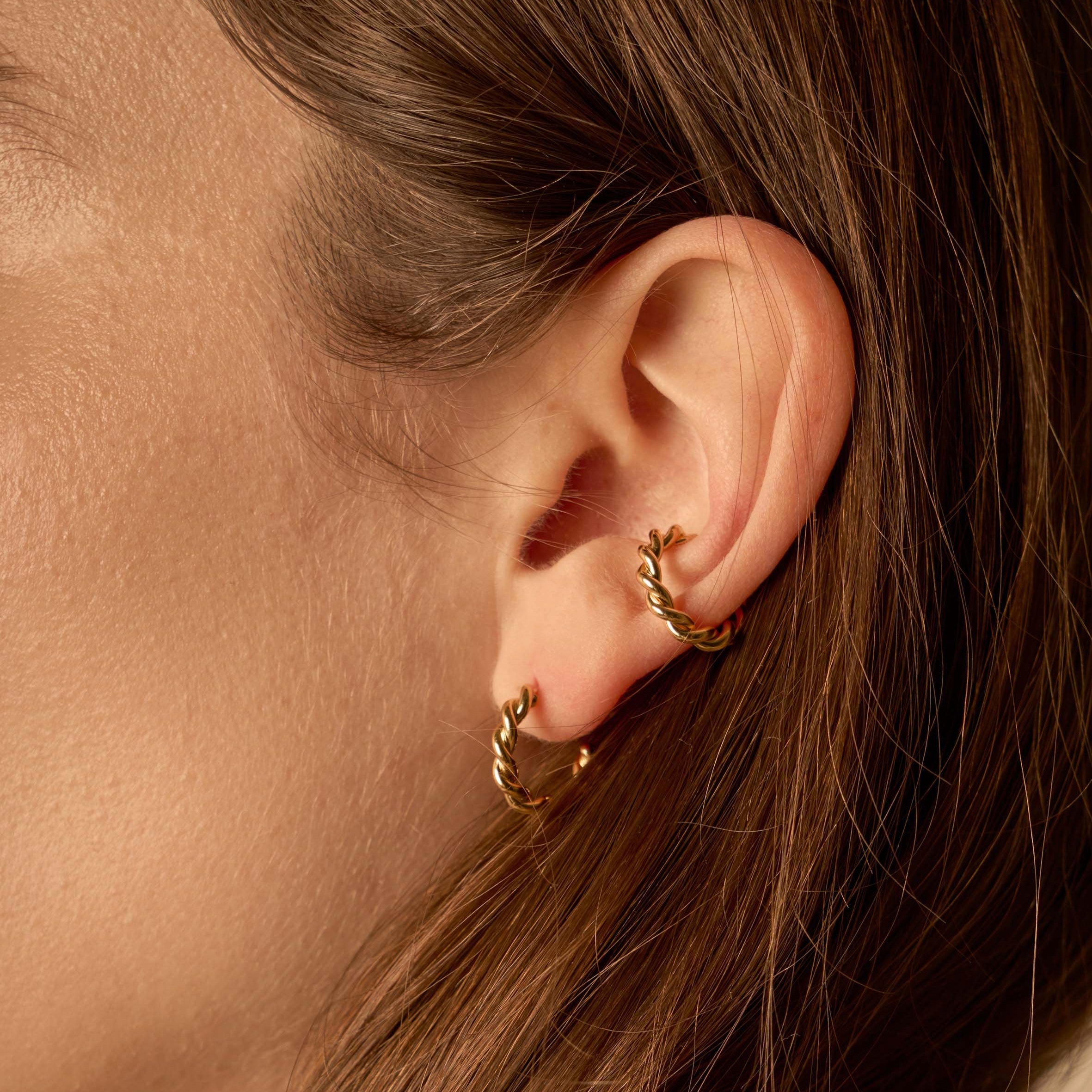3.0 earcuff - gold vermeil