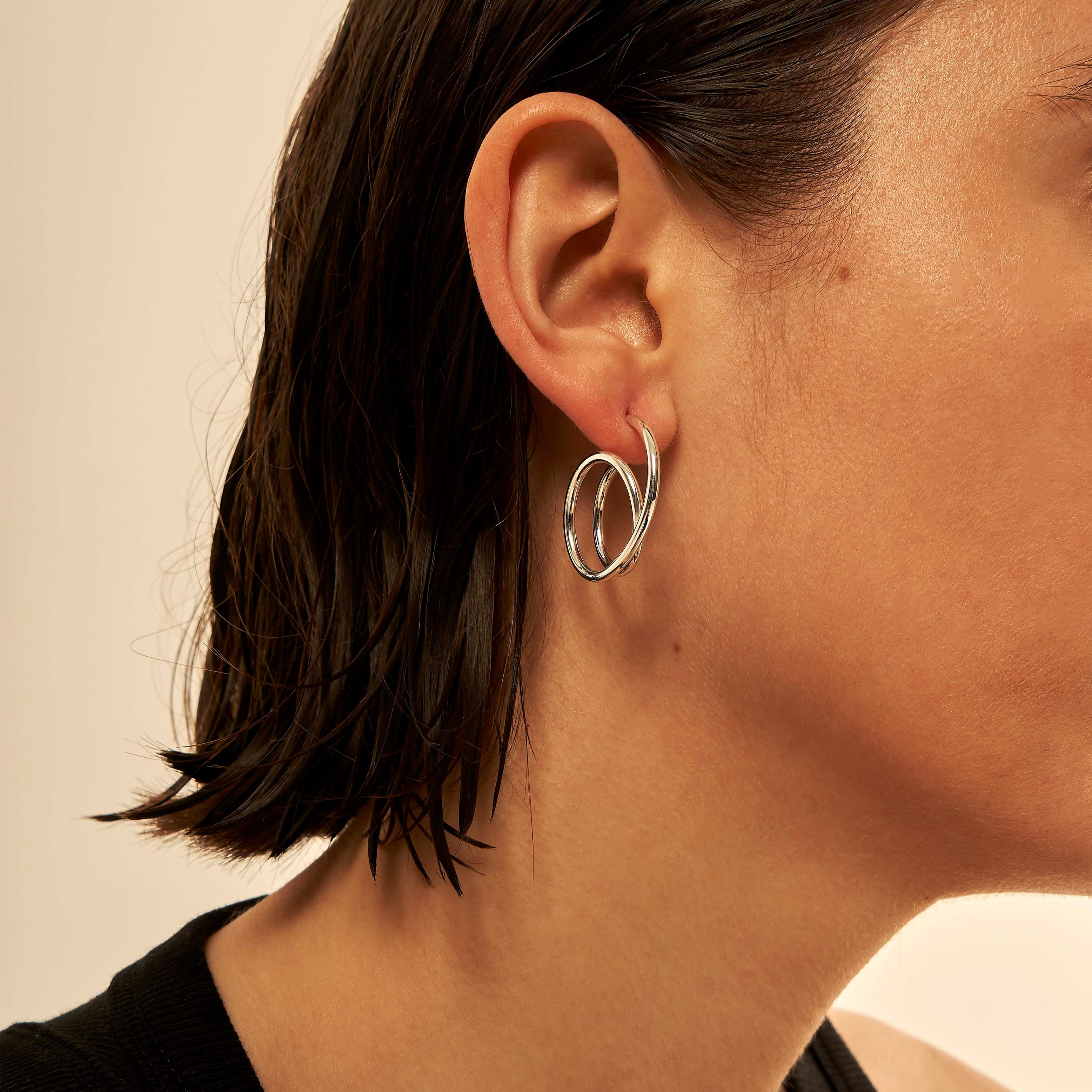 2.0 earring - sterling silver