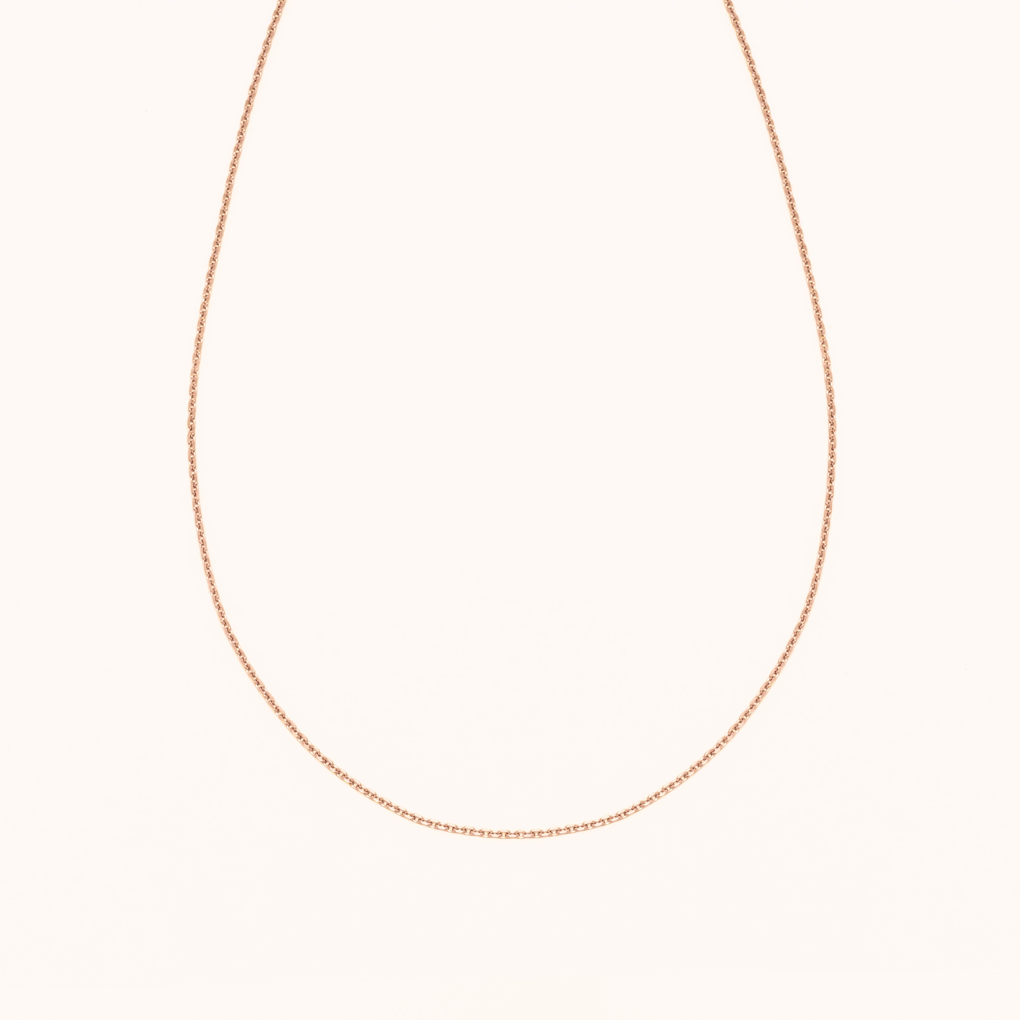 Chaîne de cou forçat or rose