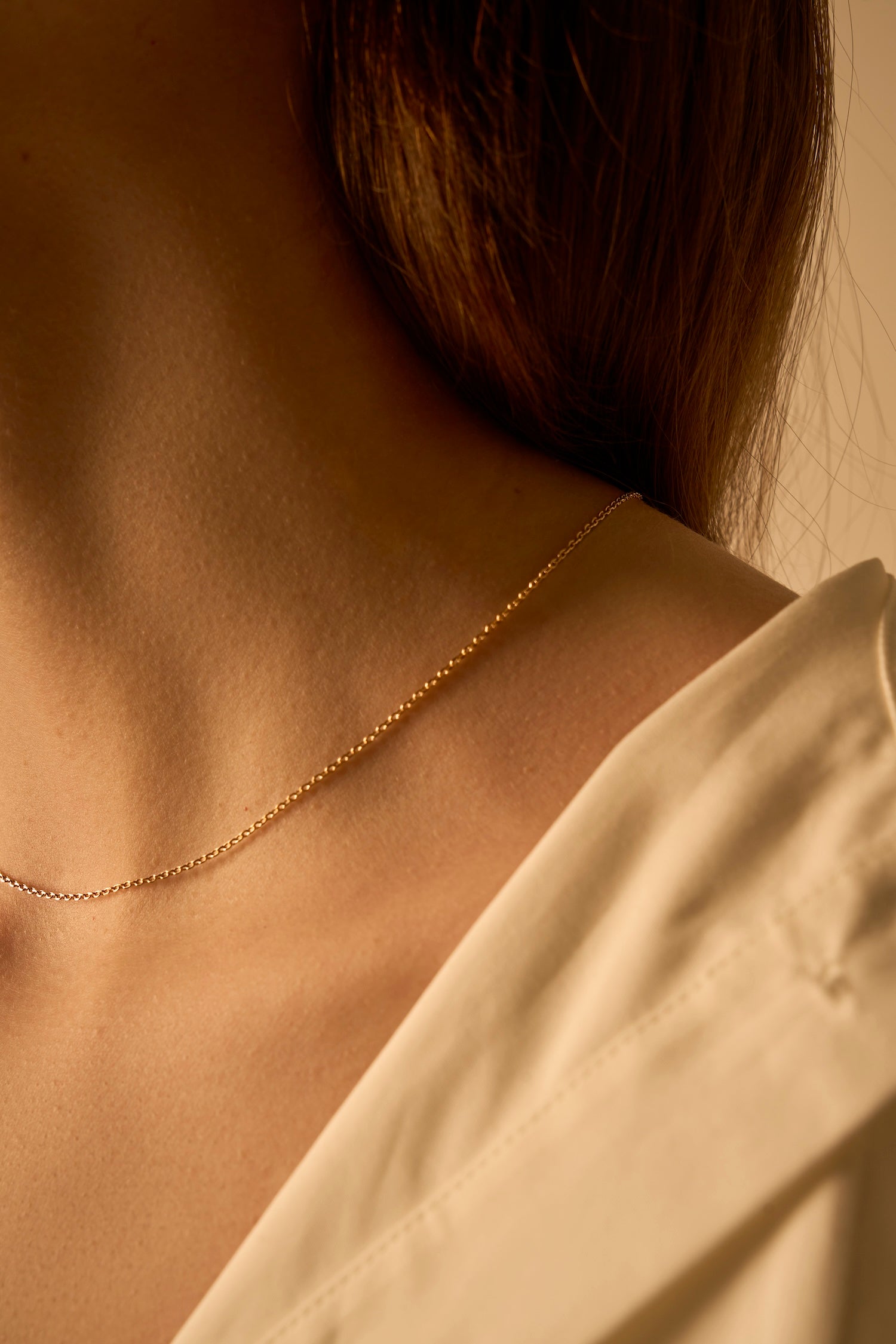 Chaîne de cou ultra fine vermeil