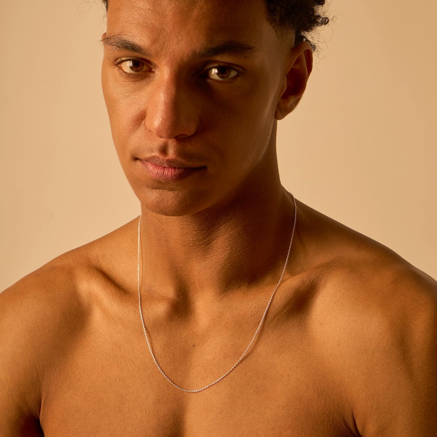 Ultra-thin silver neck chain