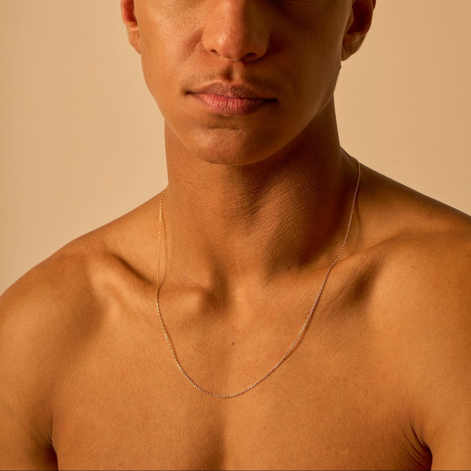 Ultra-thin vermeil neck chain