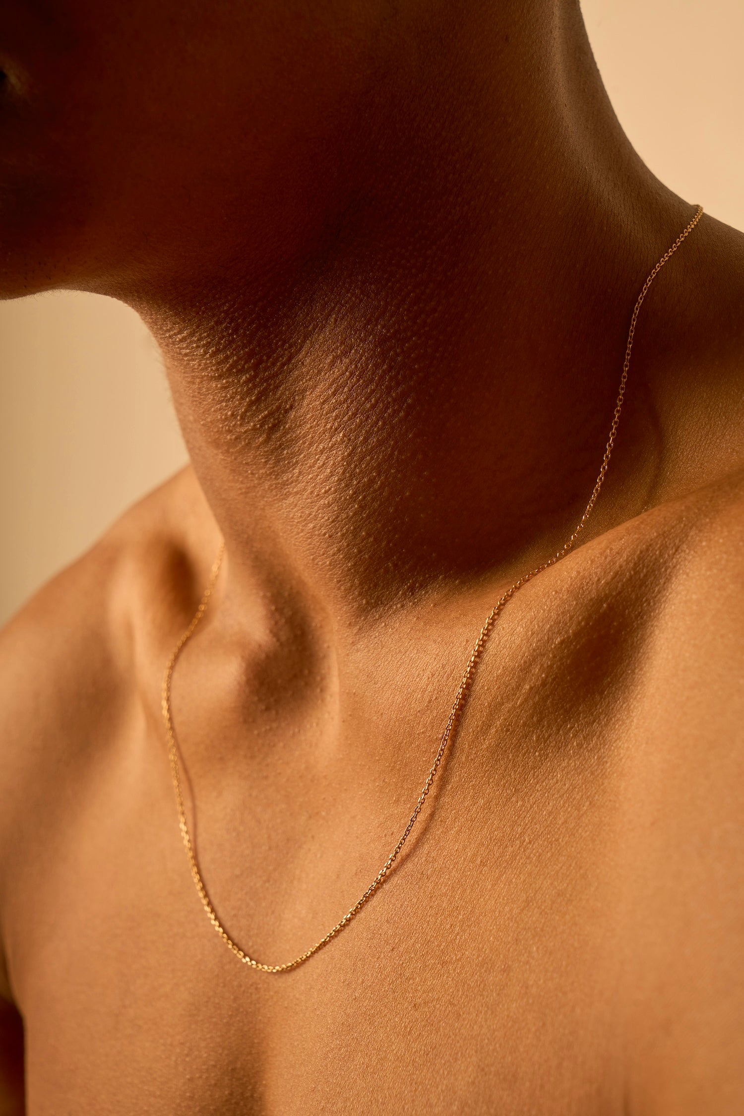 Ultra-thin vermeil neck chain