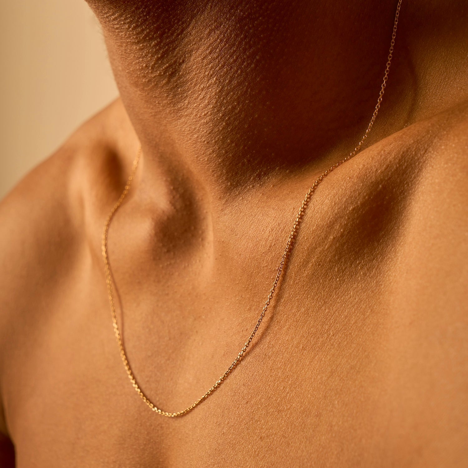 Ultra-thin vermeil neck chain