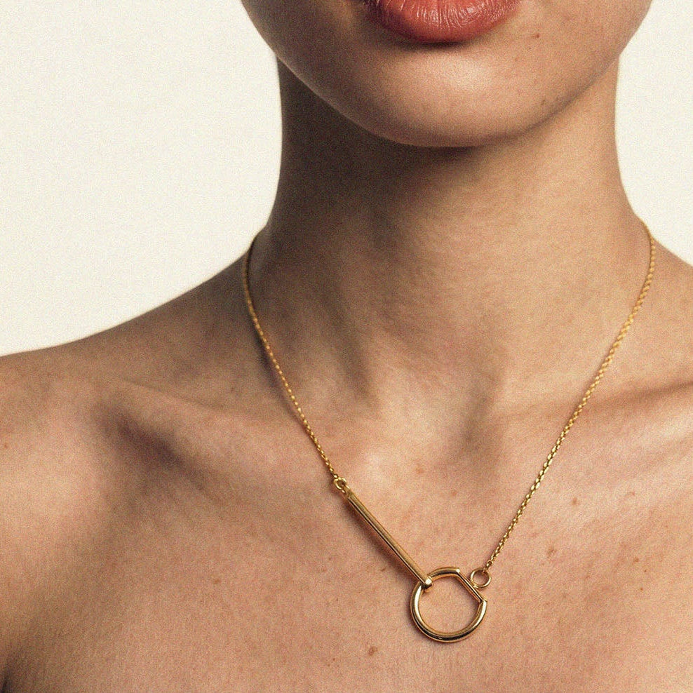 Le collier gousset vermeil