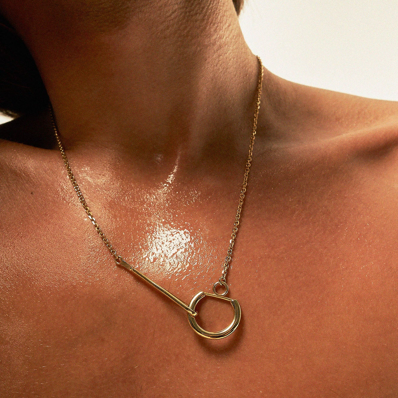 Vermeil pocket necklace