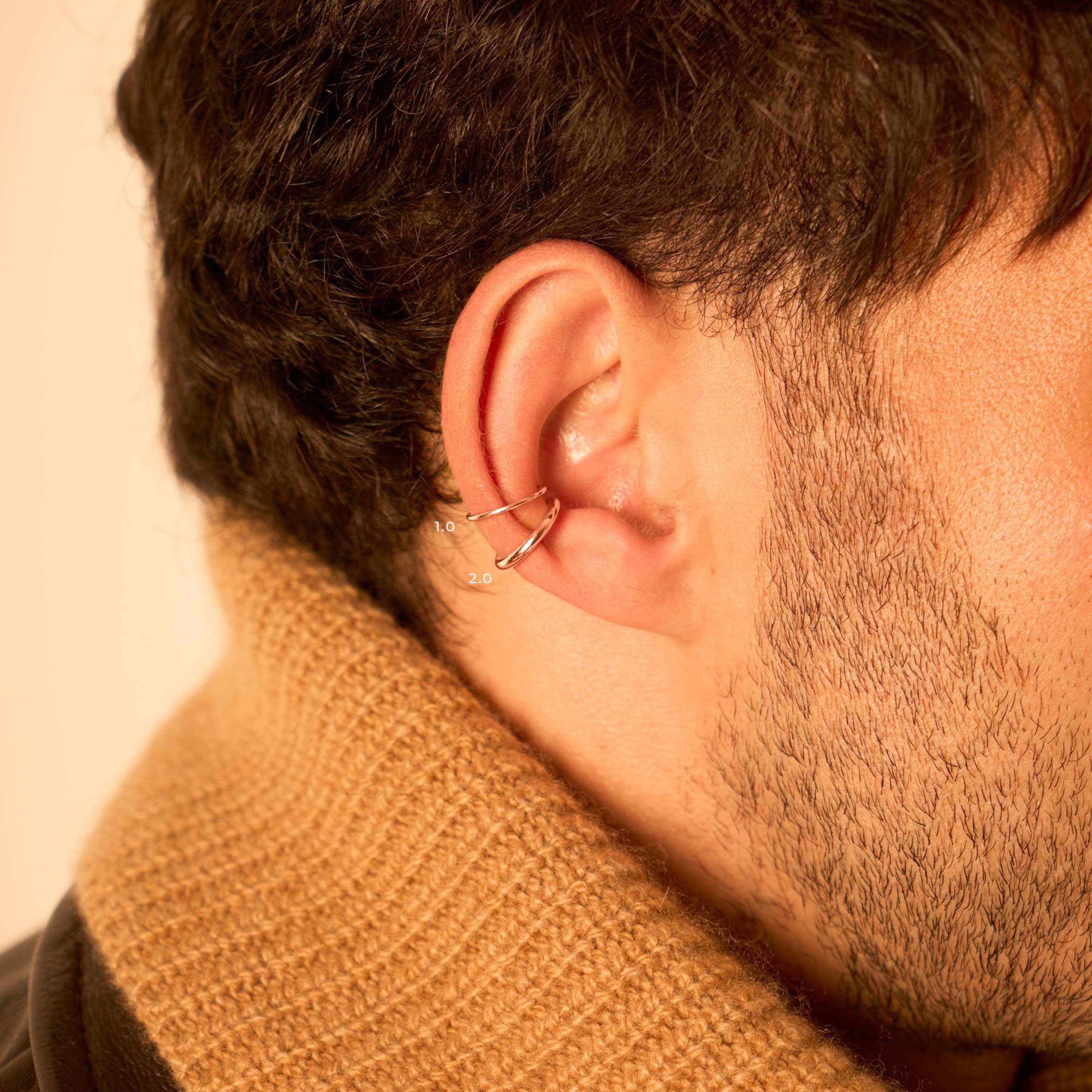 2.0 earcuff - gold vermeil