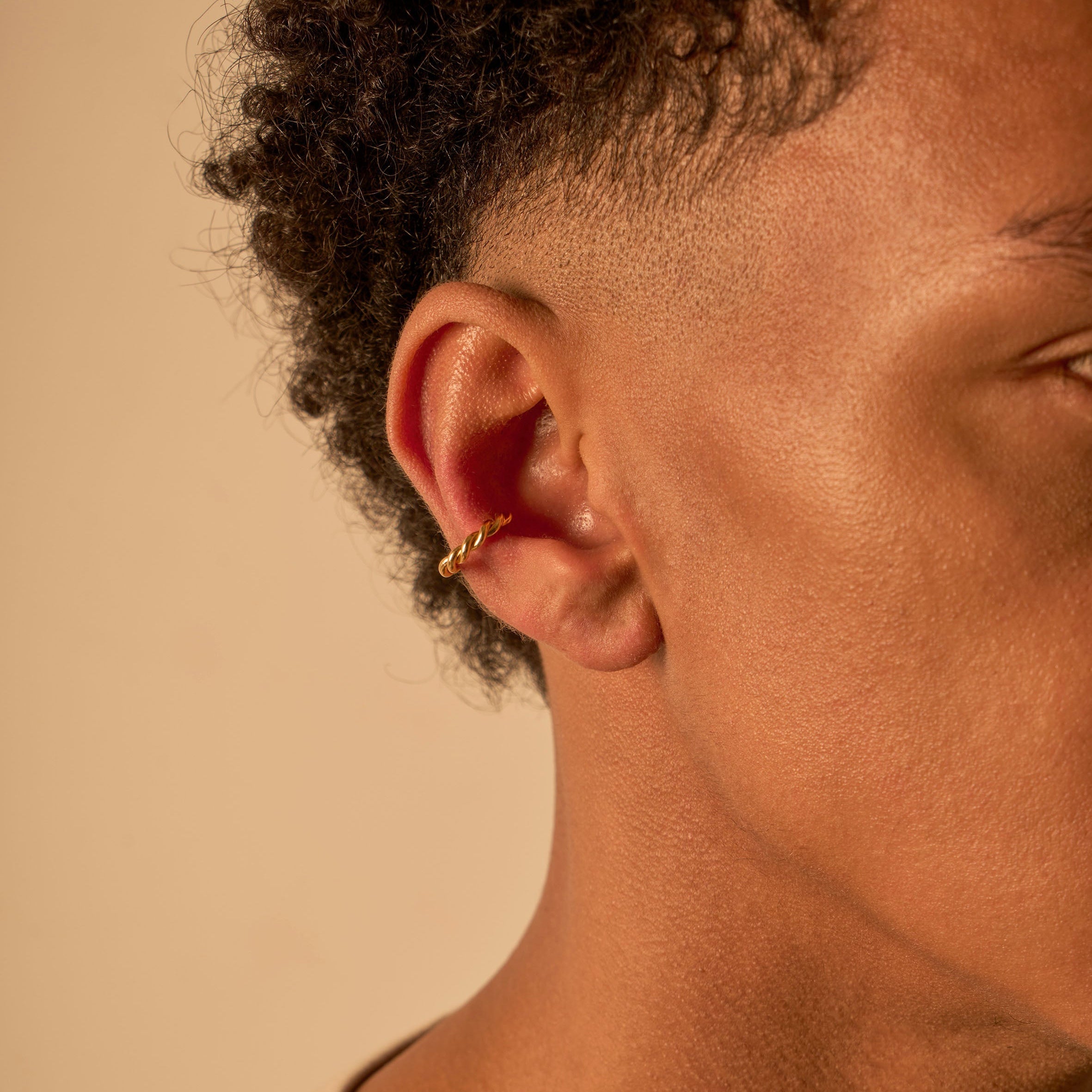 Earcuff torsadé 3.0 vermeil